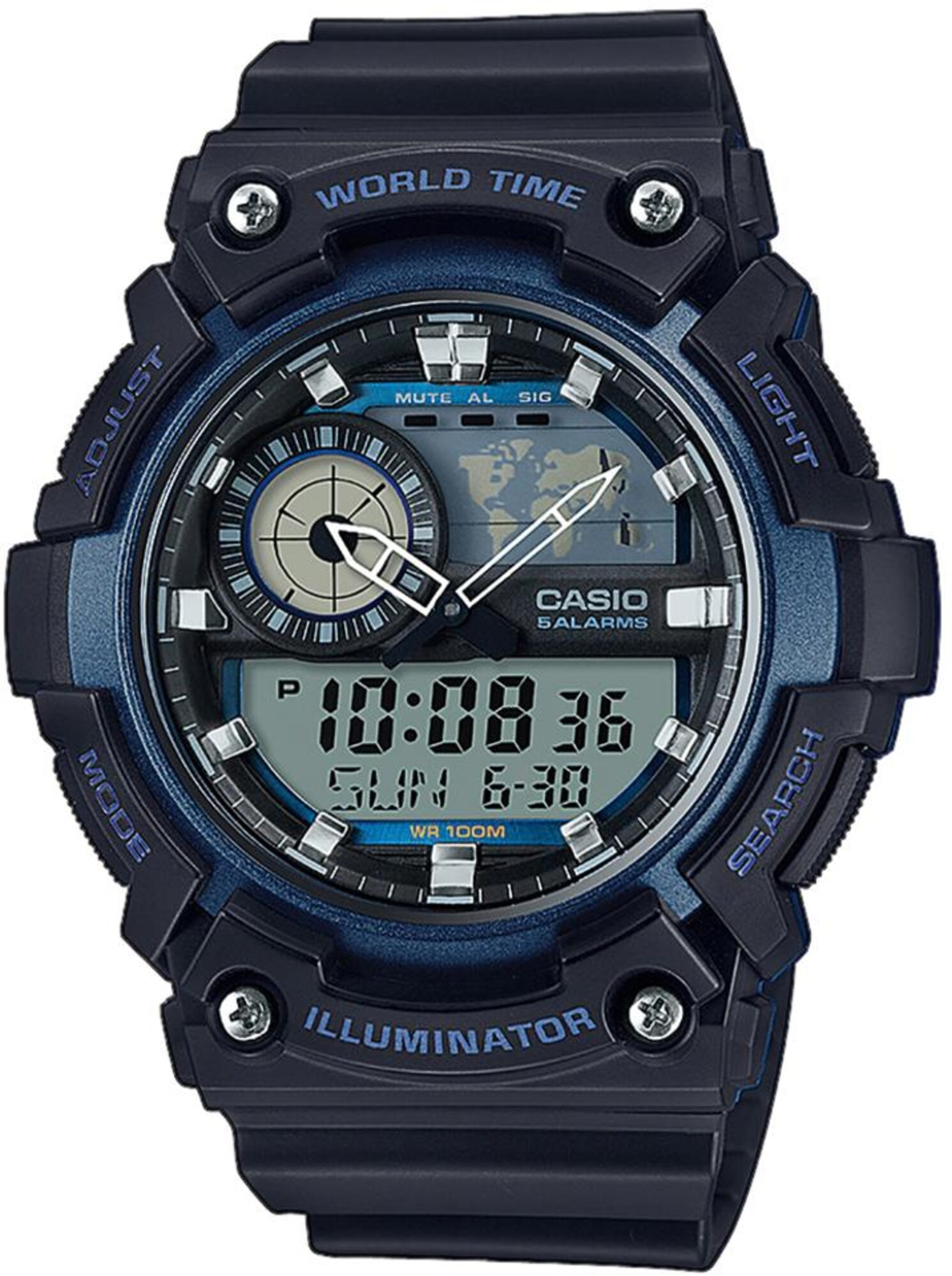 CASIO Collection Chronograph AEQ-200W-2AVEF schwarz