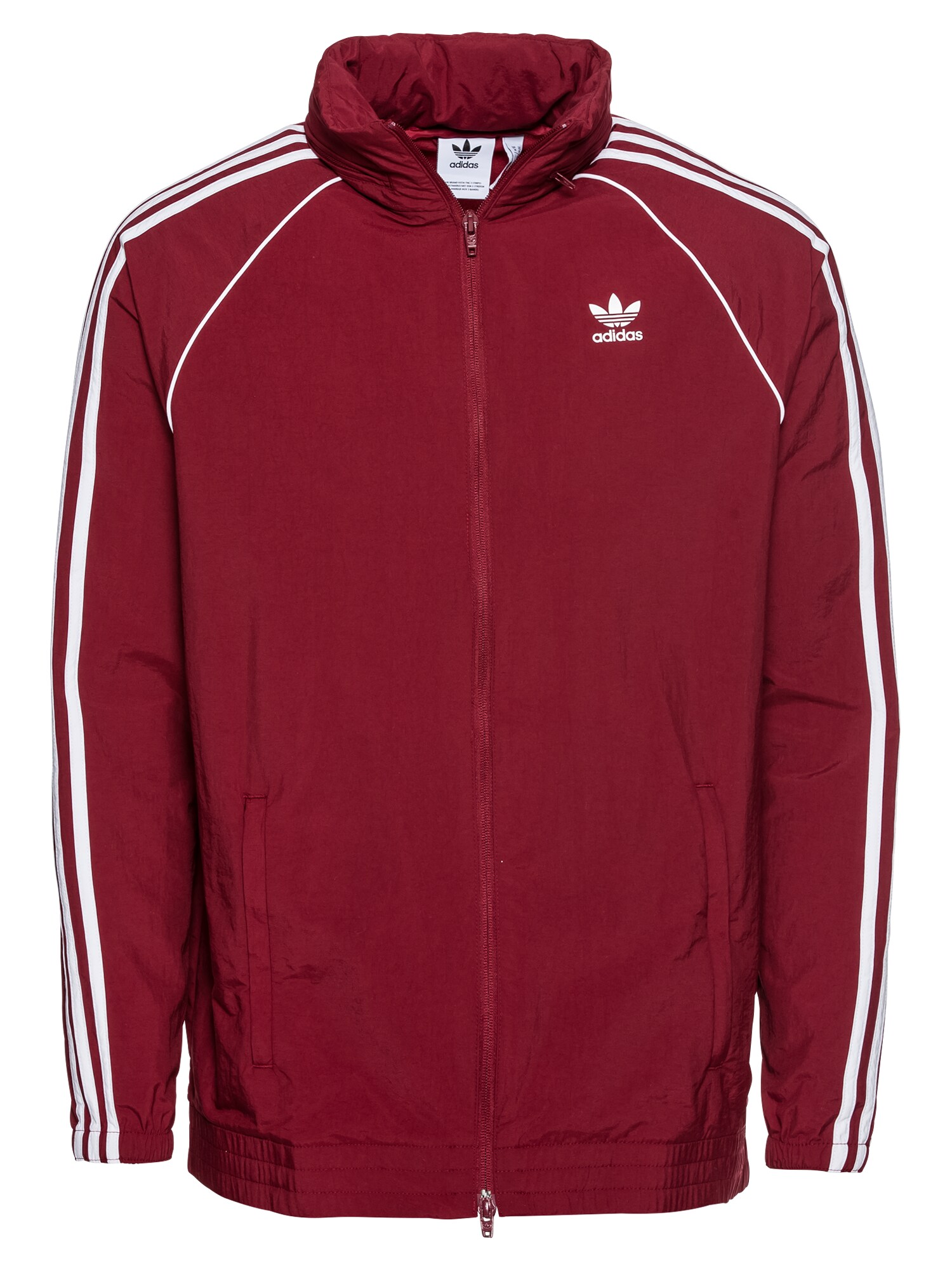 ADIDAS ORIGINALS Übergangsjacke ''''SST WINDBREAKER'''' burgunder / weiß