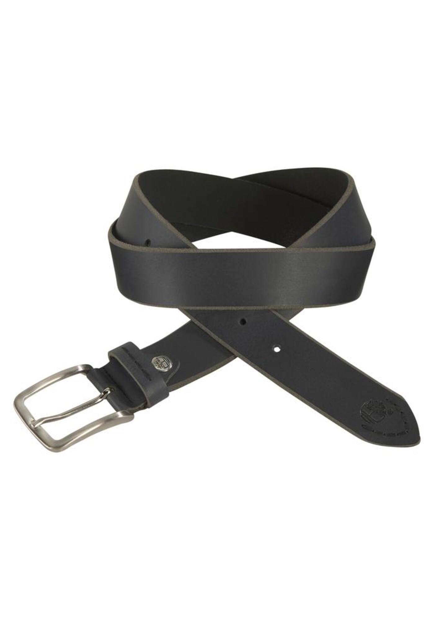 TIMBERLAND Ledergürtel dunkelgrau / schwarz