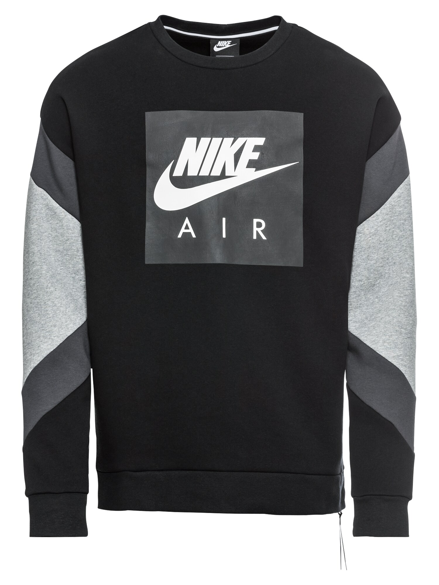 Nike Sportswear Sweatshirt AIR CREW FLC grau / schwarz