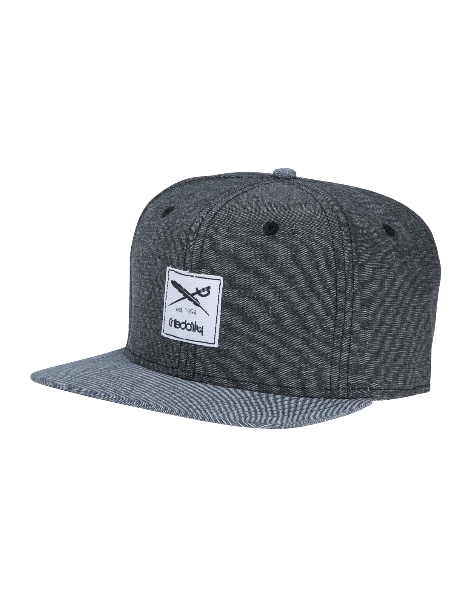 Iriedaily Cap Flag Chambray Snapback grau / graumeliert / weiß