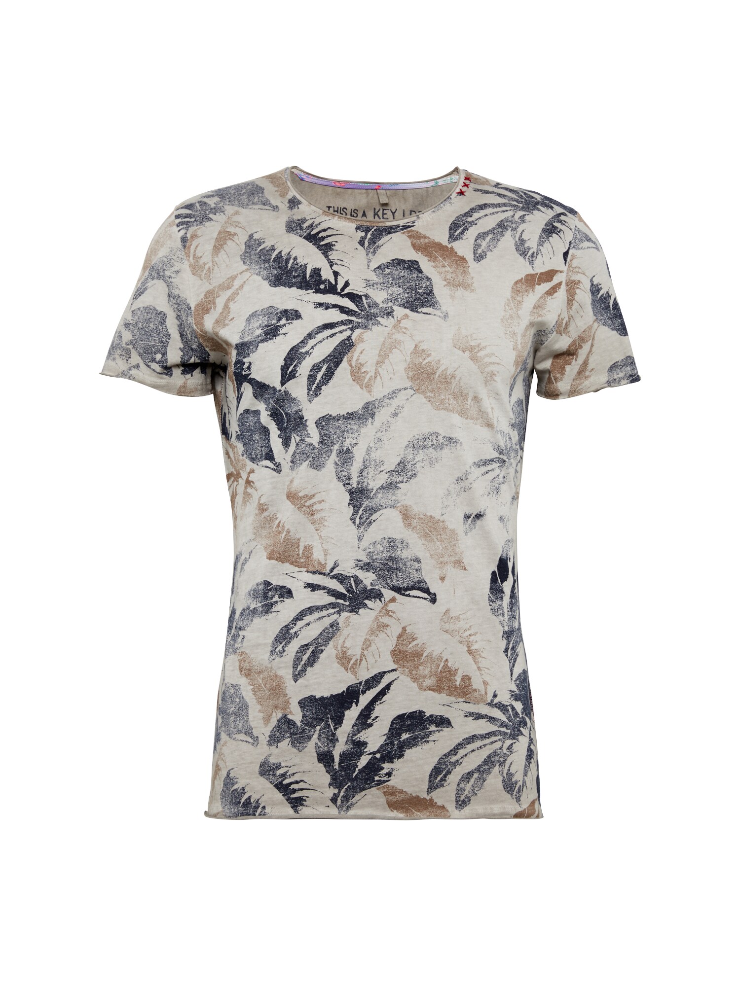 Key Largo T-Shirt MT TREASURE round hellbraun / grau