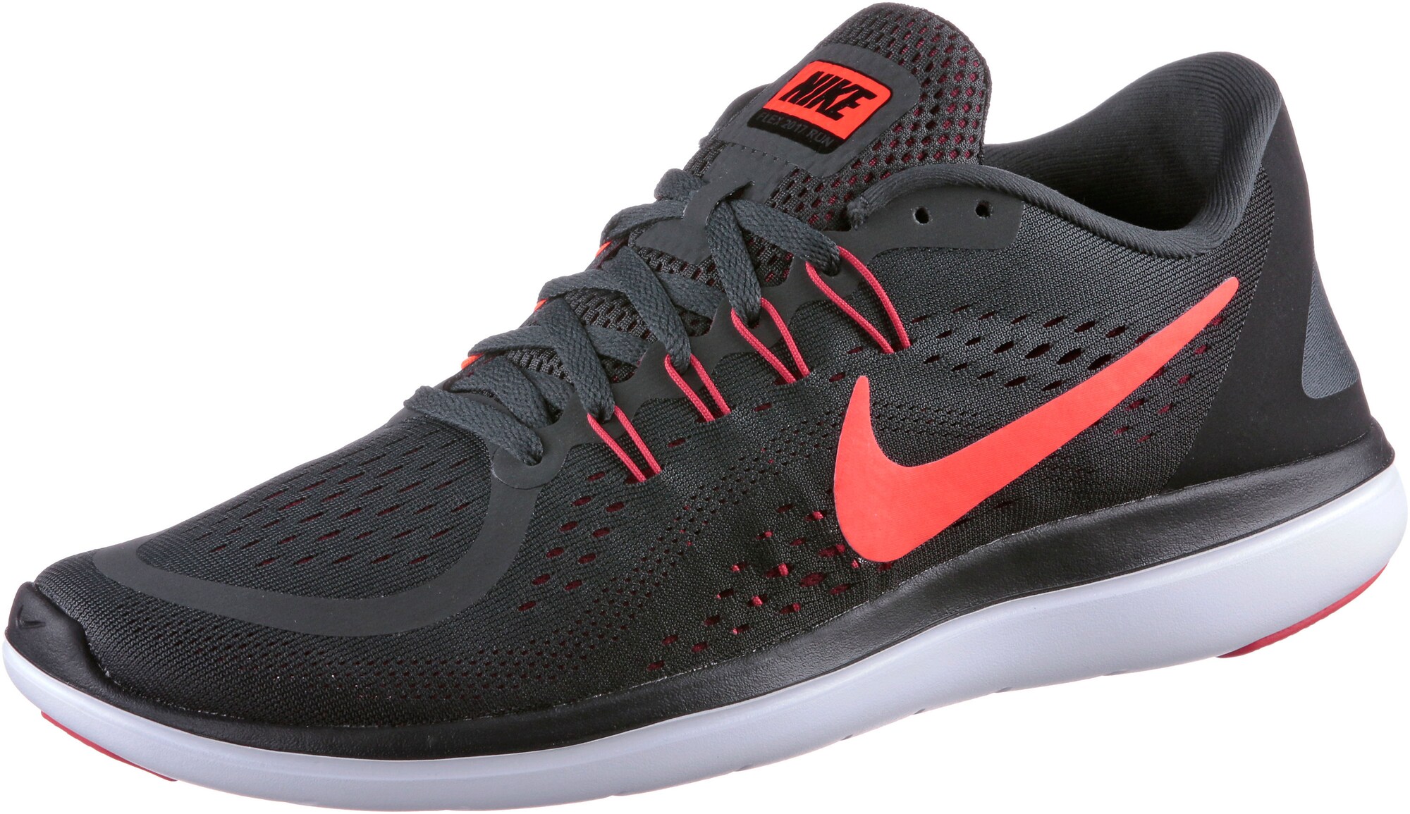 NIKE FLEX 2017 RN Laufschuhe Herren rot / schwarz