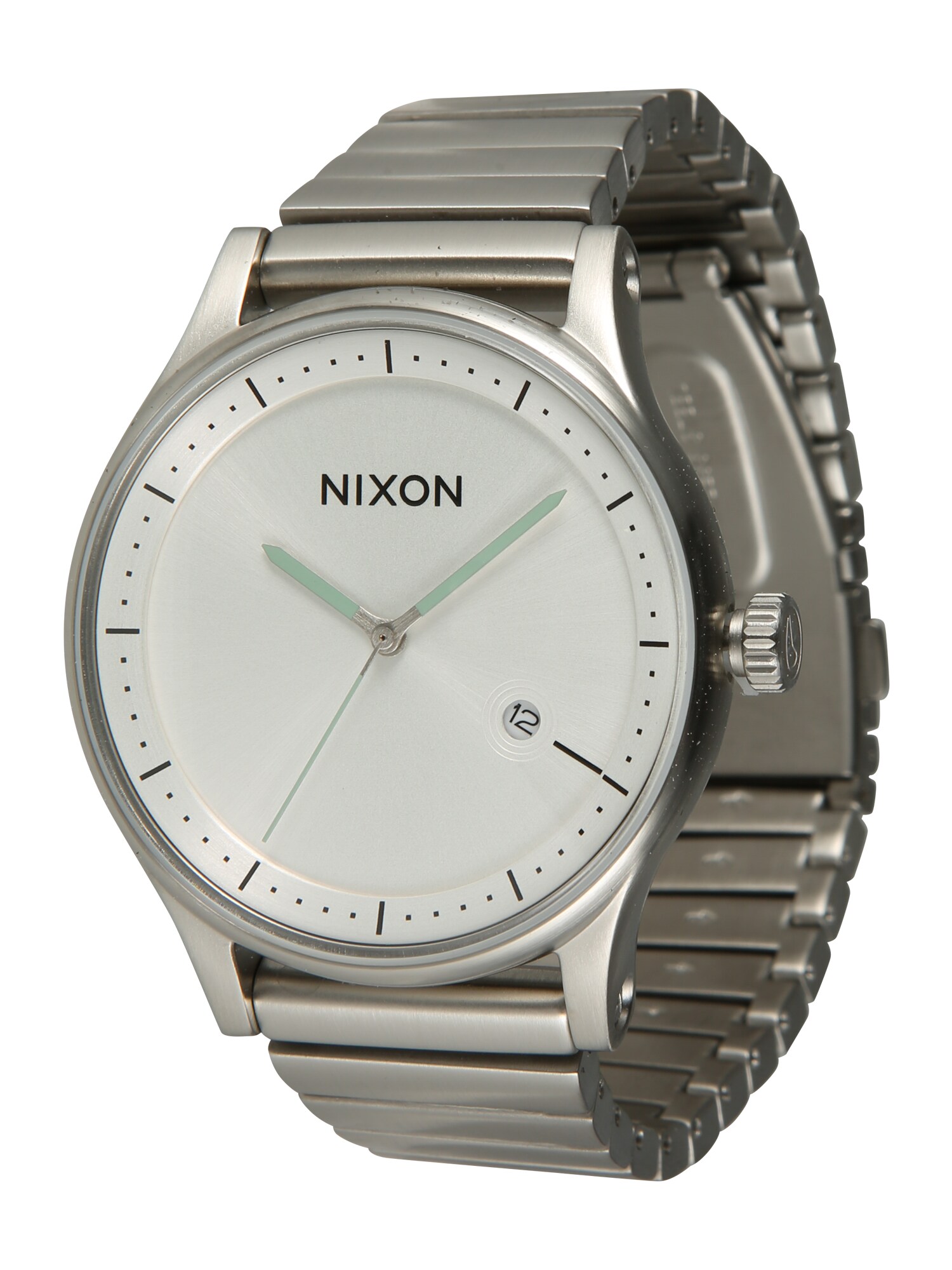 Nixon Herrenuhr ''''Station A1160 502-00'''' silbergrau / weiß