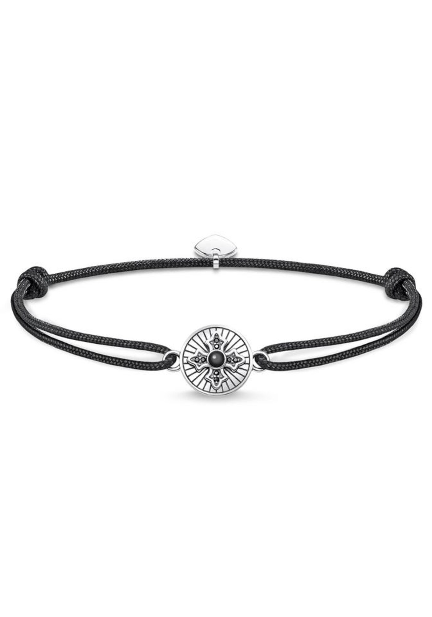 Thomas Sabo Armband ''''Little Secret Royalty Kreuz, LS087-641-11-L22v'''' schwarz / silber