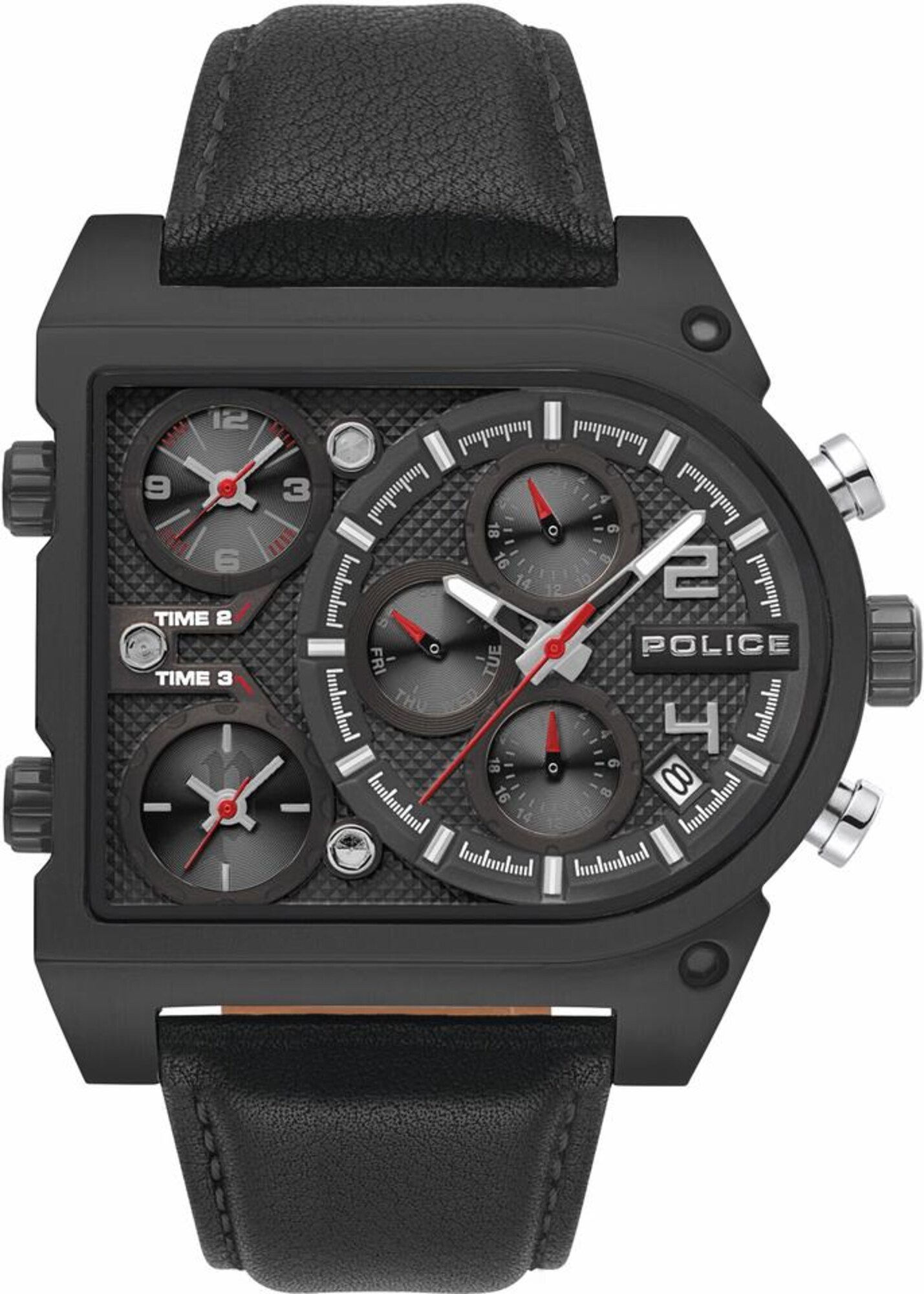 POLICE Multifunktionsuhr EXPANSION, PL15379JSB.02 schwarz / silber
