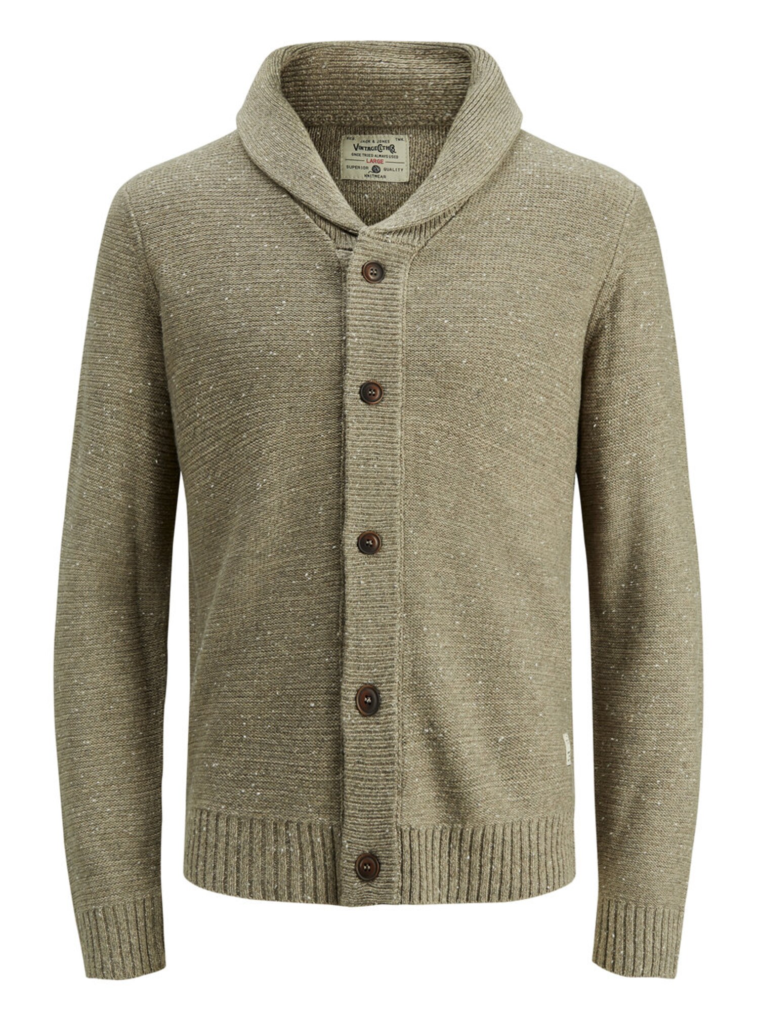 JACK & JONES Lässiger Strick-Cardigan beige