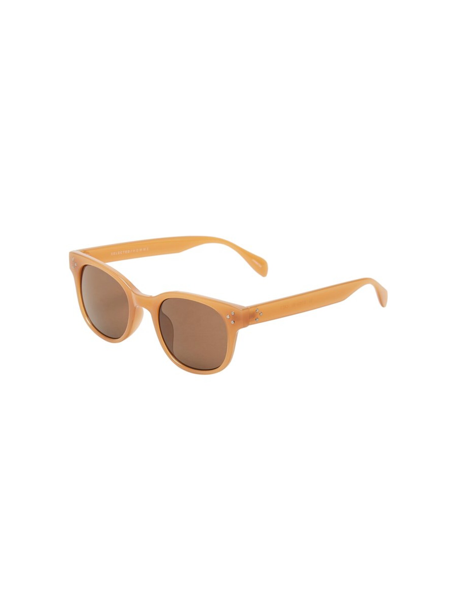 SELECTED HOMME Sonnenbrille braun / senf
