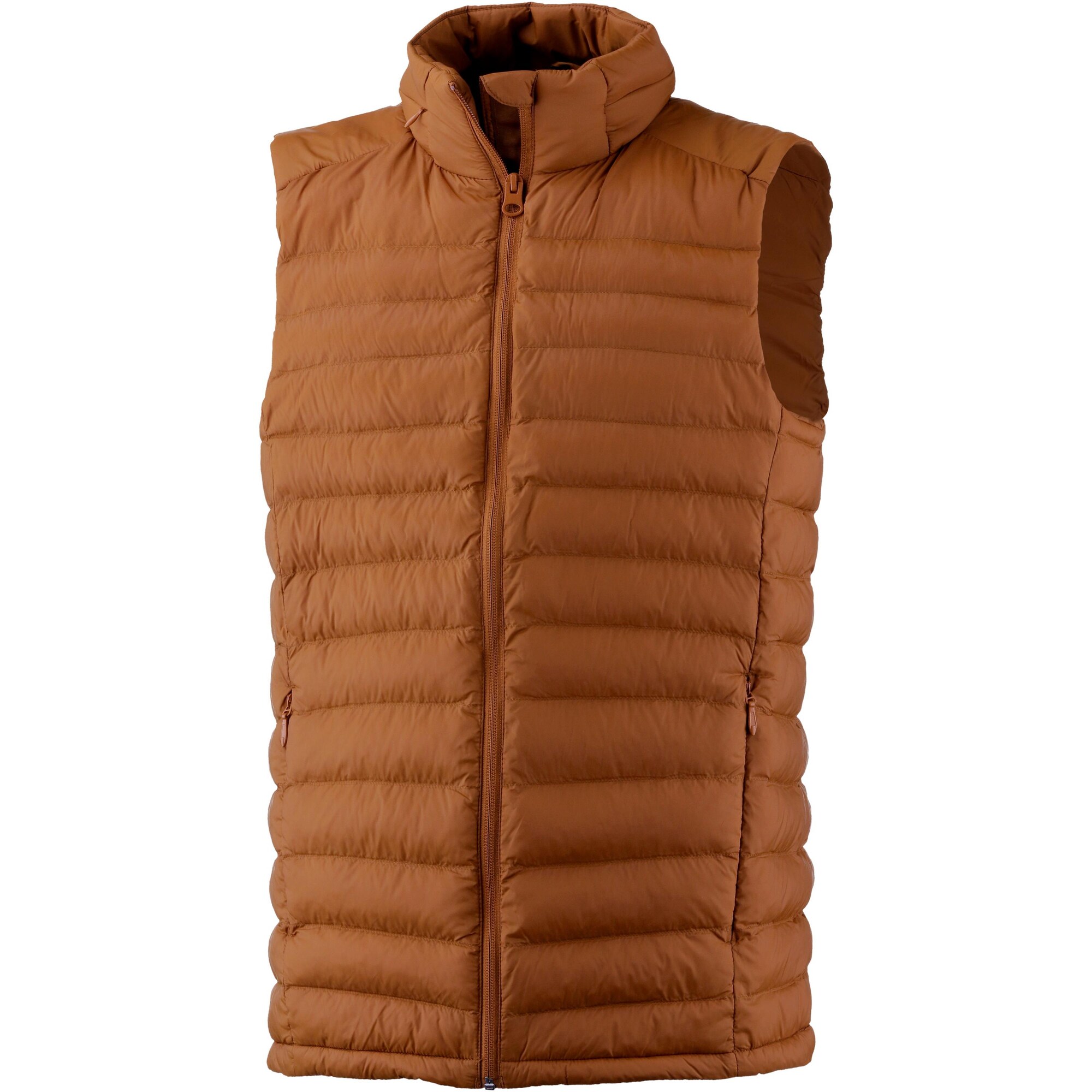 Scheck Steppweste cognac