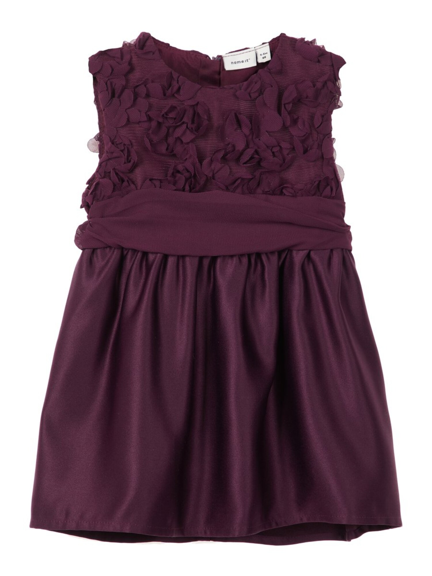 Name it Meisjes Jurk roodviolet