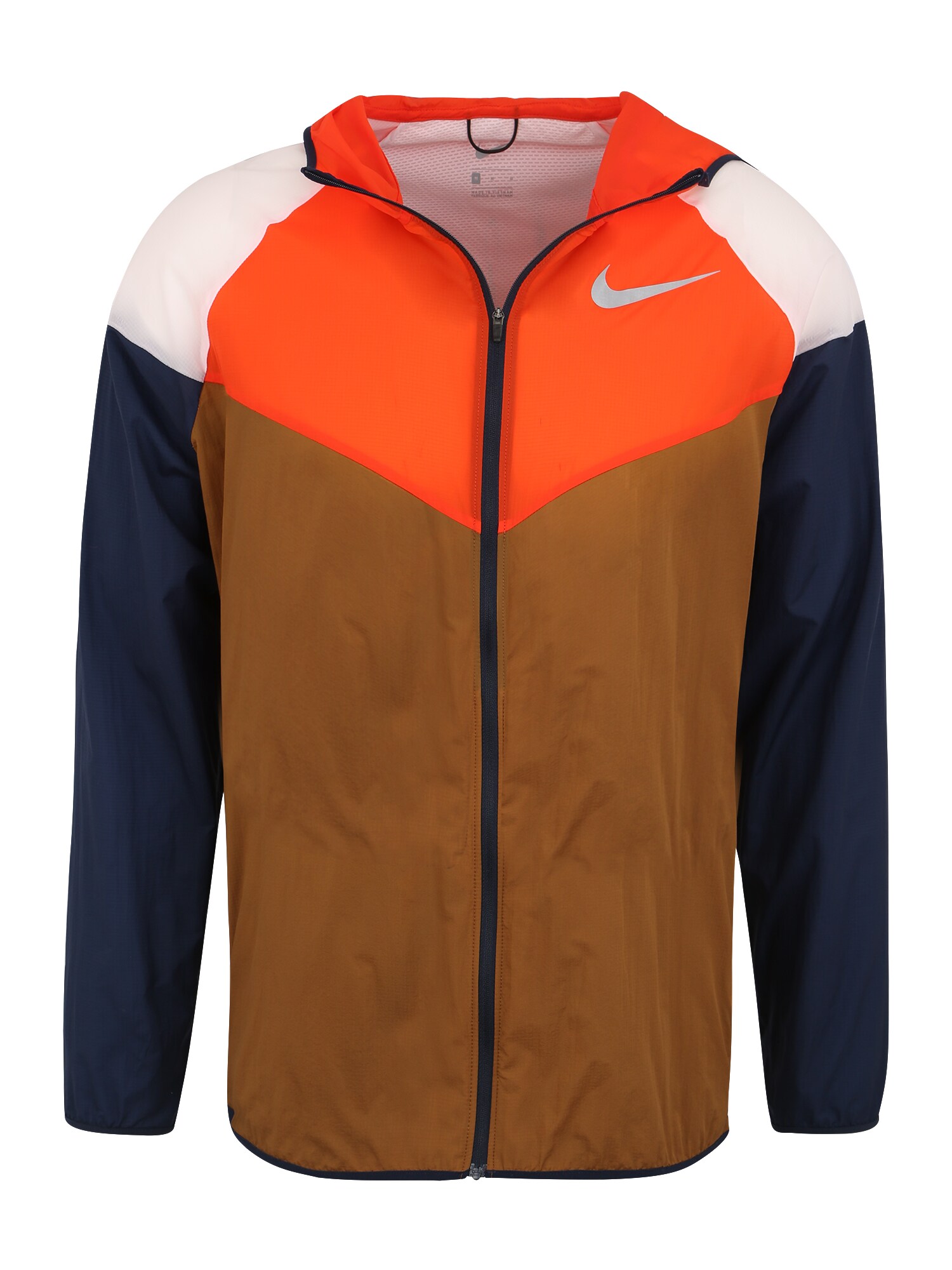 NIKE Sport-Jacke ''''M NK WINDRUNNER'''' braun / orange