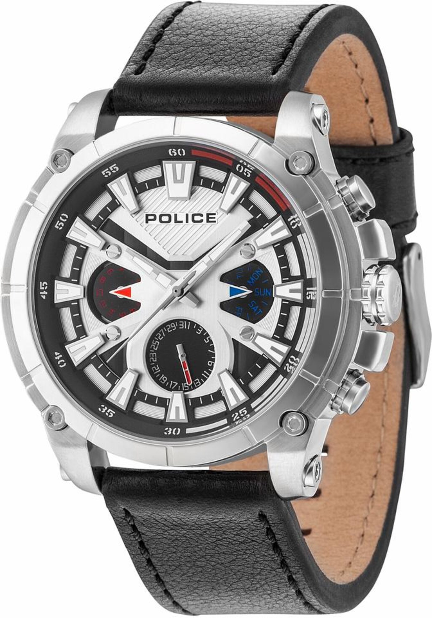POLICE Multifunktionsuhr ''''OPERATOR, PL14832JS.04'''' schwarz / silber