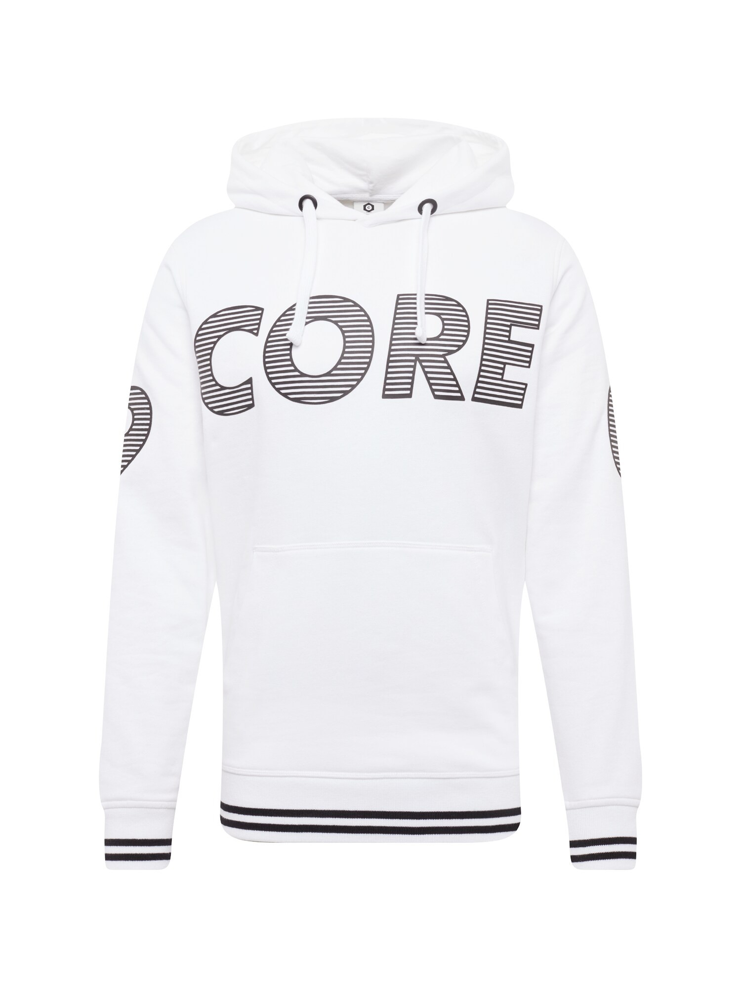 JACK & JONES Sweatshirt ''''COPHOENIX'''' schwarz / weiß