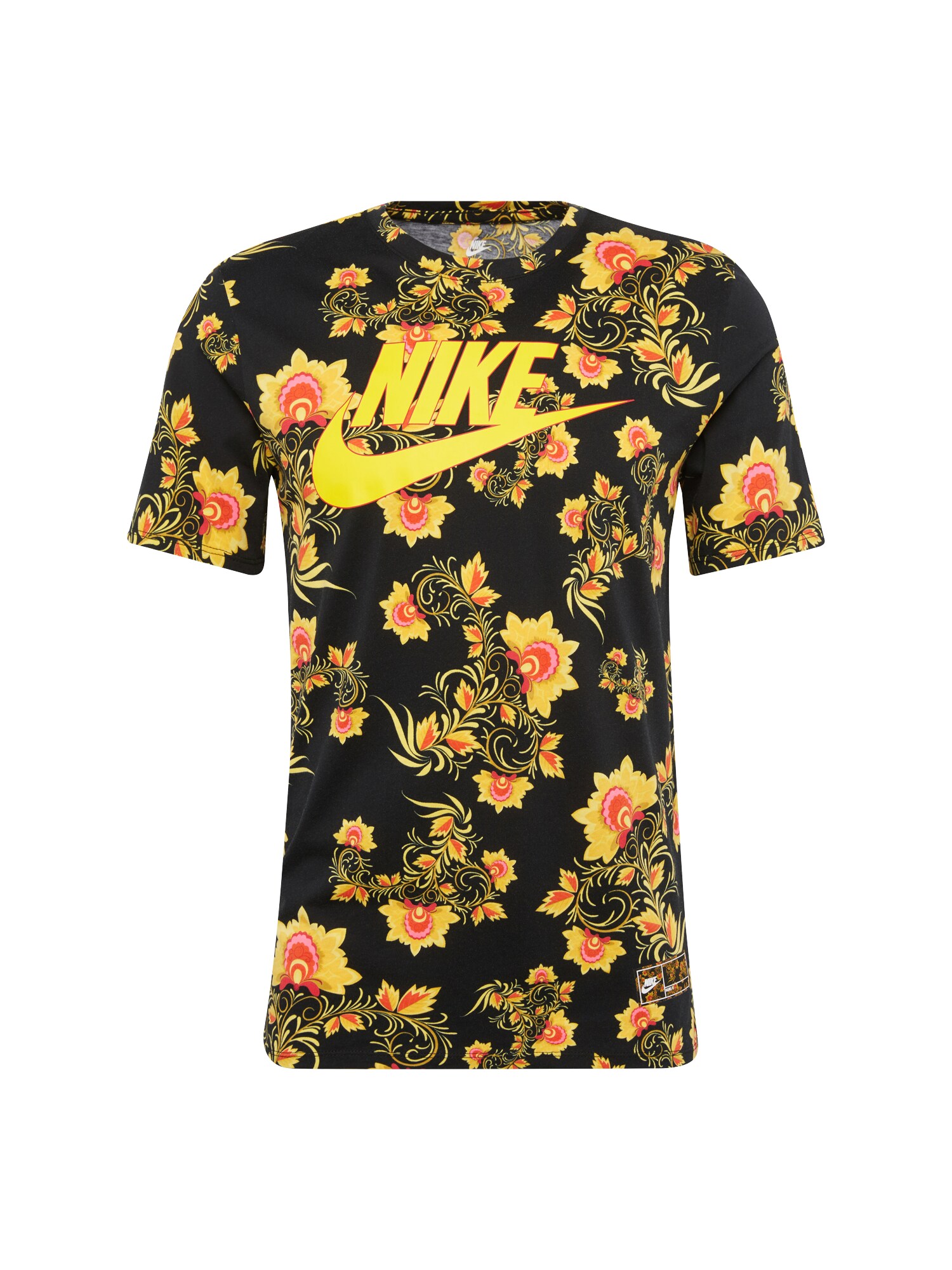 Nike Sportswear T-Shirt kurzarm gelb / schwarz