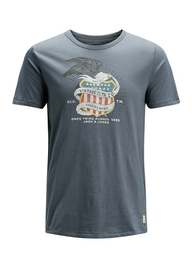 JACK & JONES T-Shirt basaltgrau