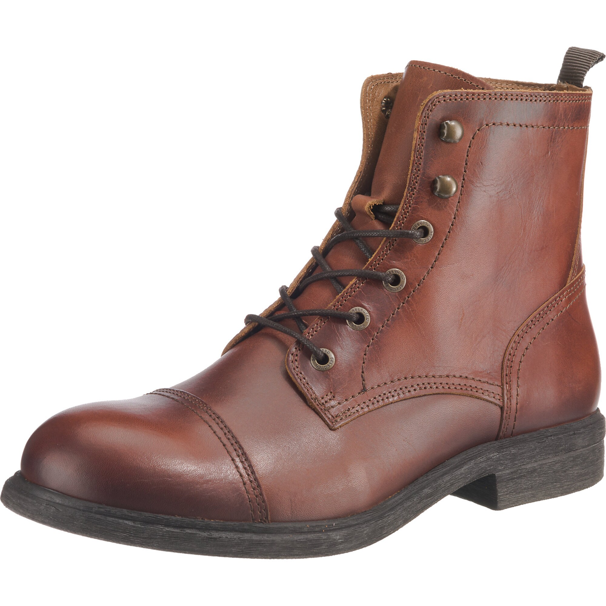 SELECTED HOMME Schnürstiefelette ''''SLHTERREL'''' ocker