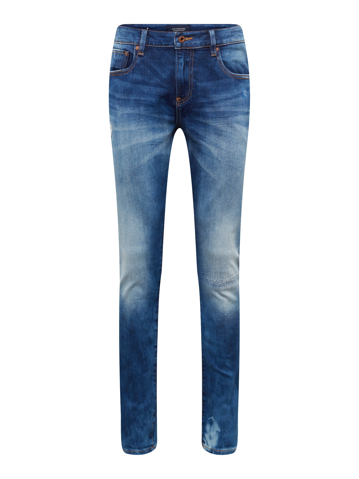 SCOTCH & SODA Jeans ''''Skim - Greetings From Blauw Repair'''' blue denim