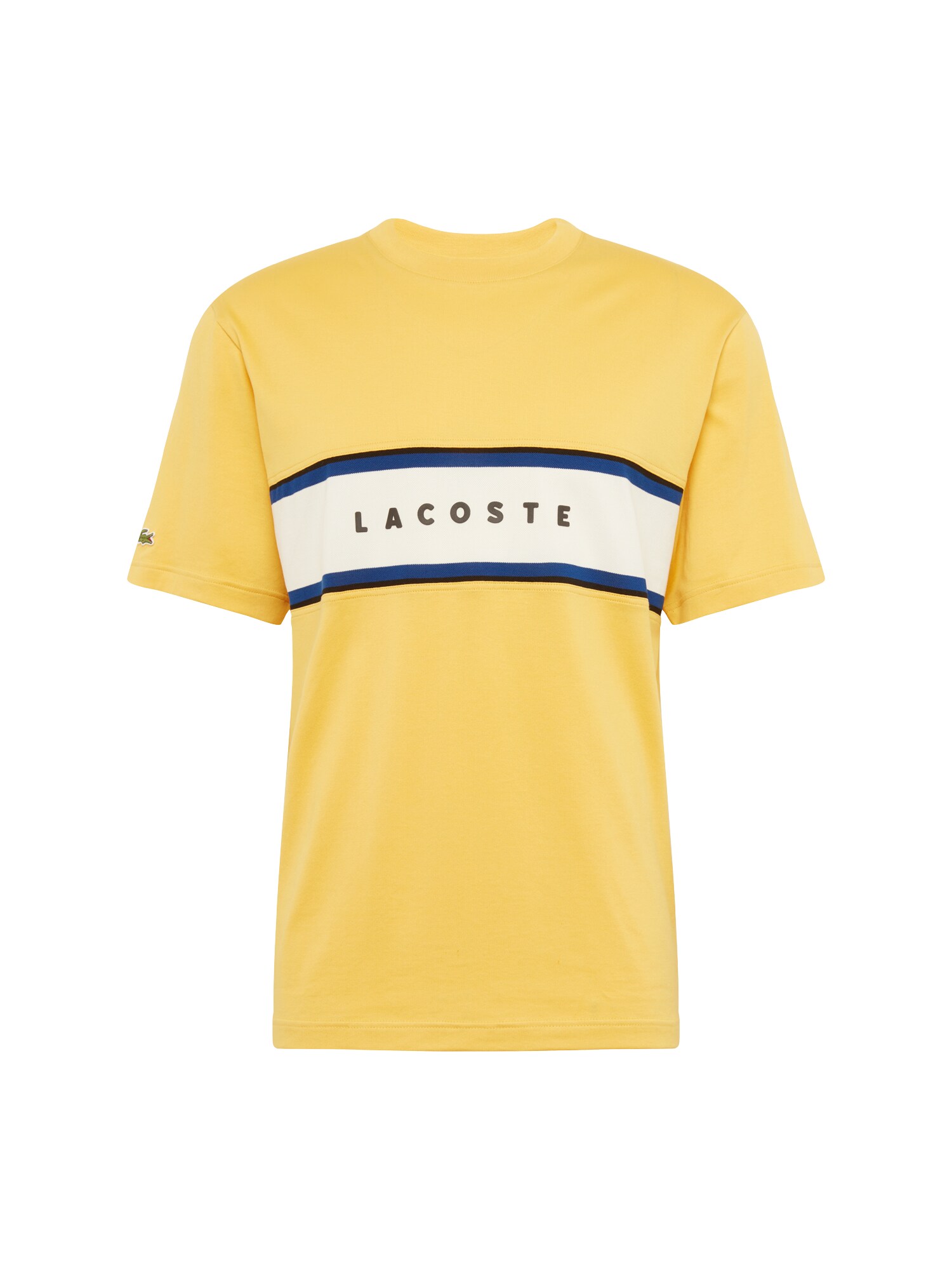 LACOSTE Shirt gelb / weinrot