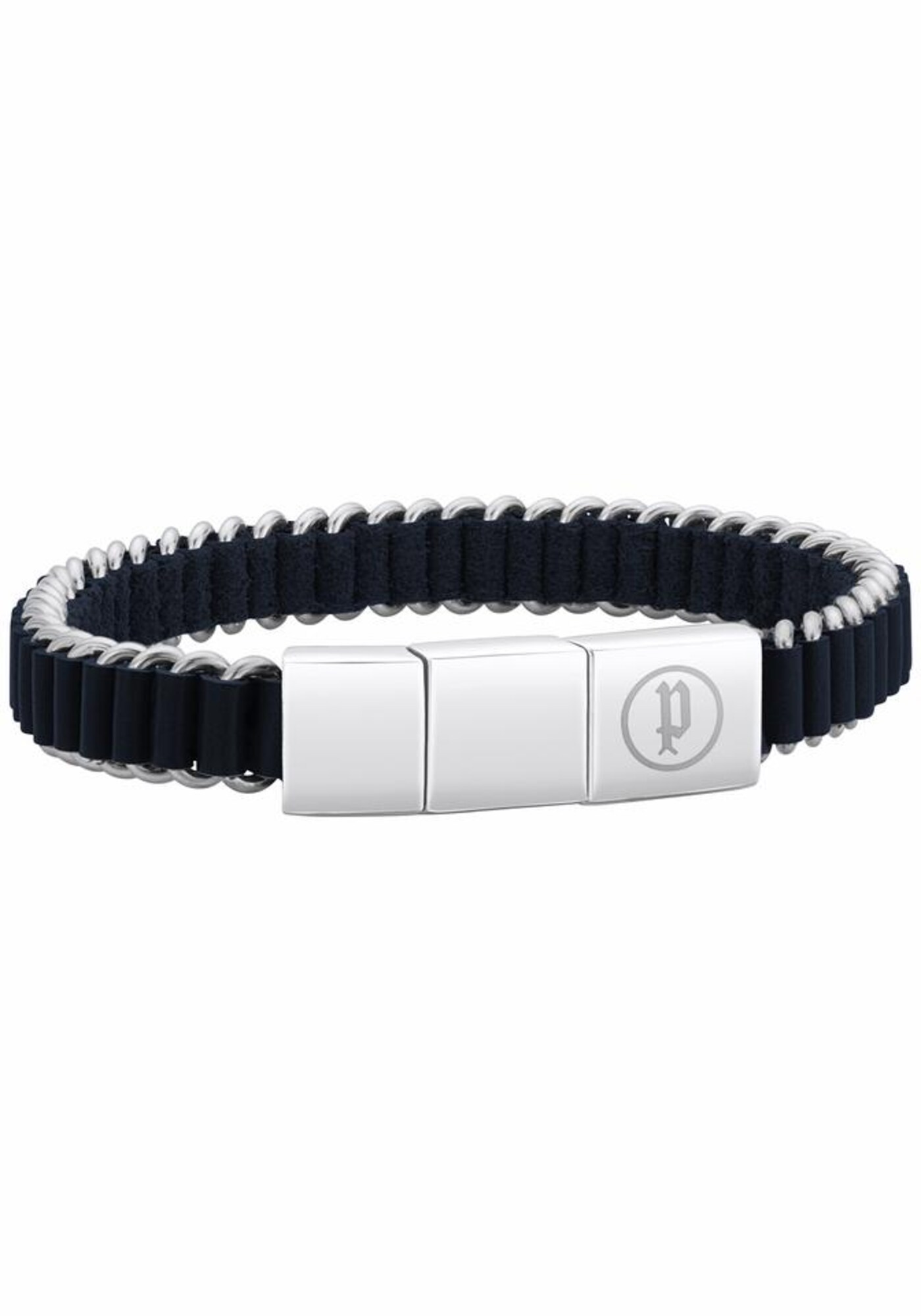 POLICE Armband Synthesis, PJ26203BLN.01 blau / silber