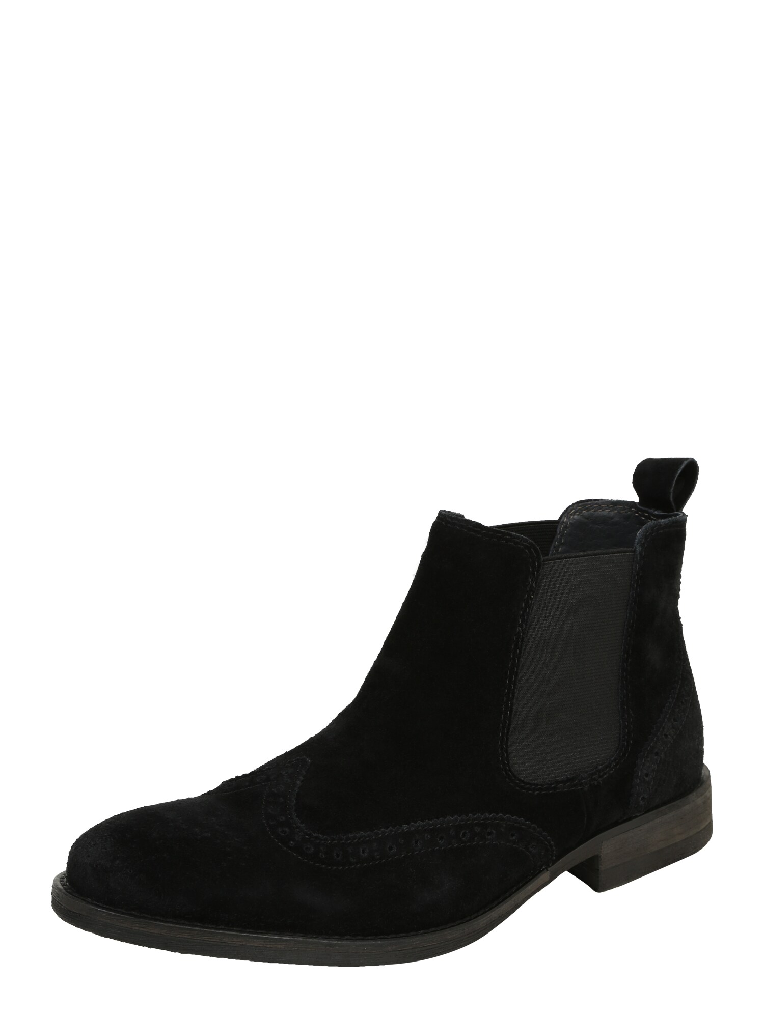 Pier One Chelsea Boots aus Veloursleder schwarz
