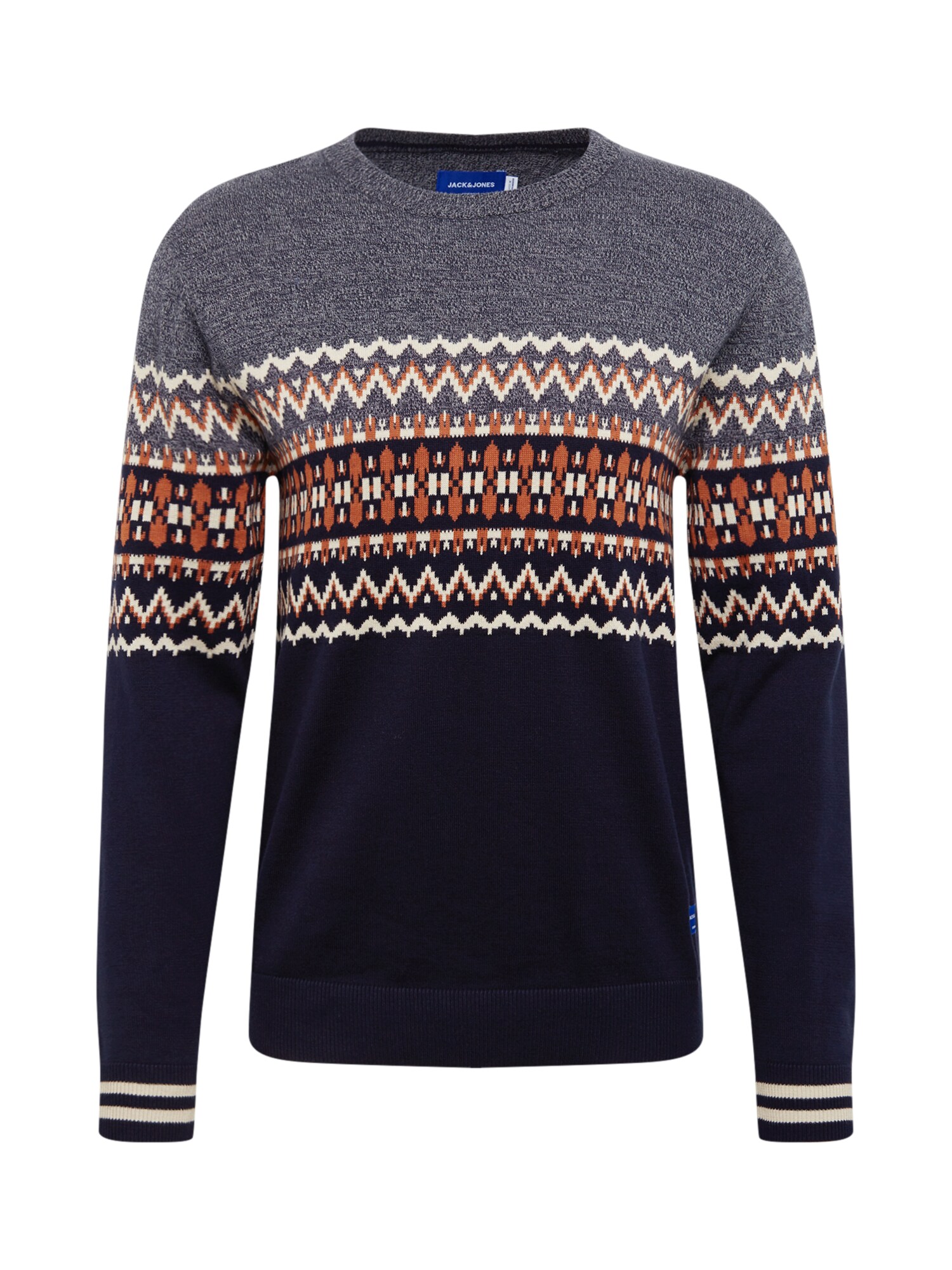 JACK & JONES Pullover ''''JORMADISON KNIT CREW NECK'''' grau