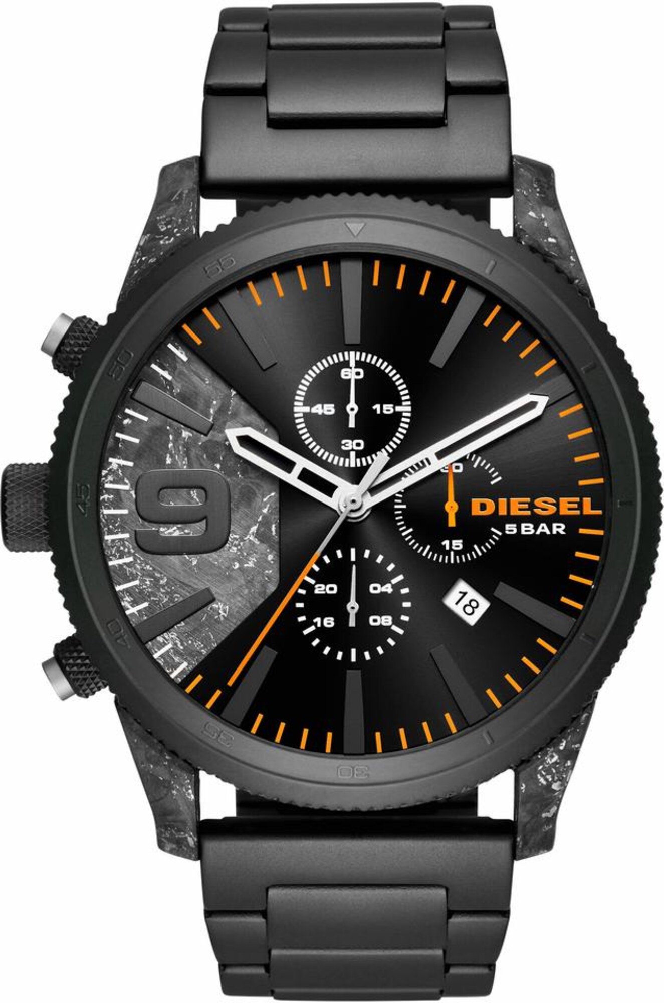 DIESEL Chronograph RASP CHRONO 50MM, DZ4469 schwarz