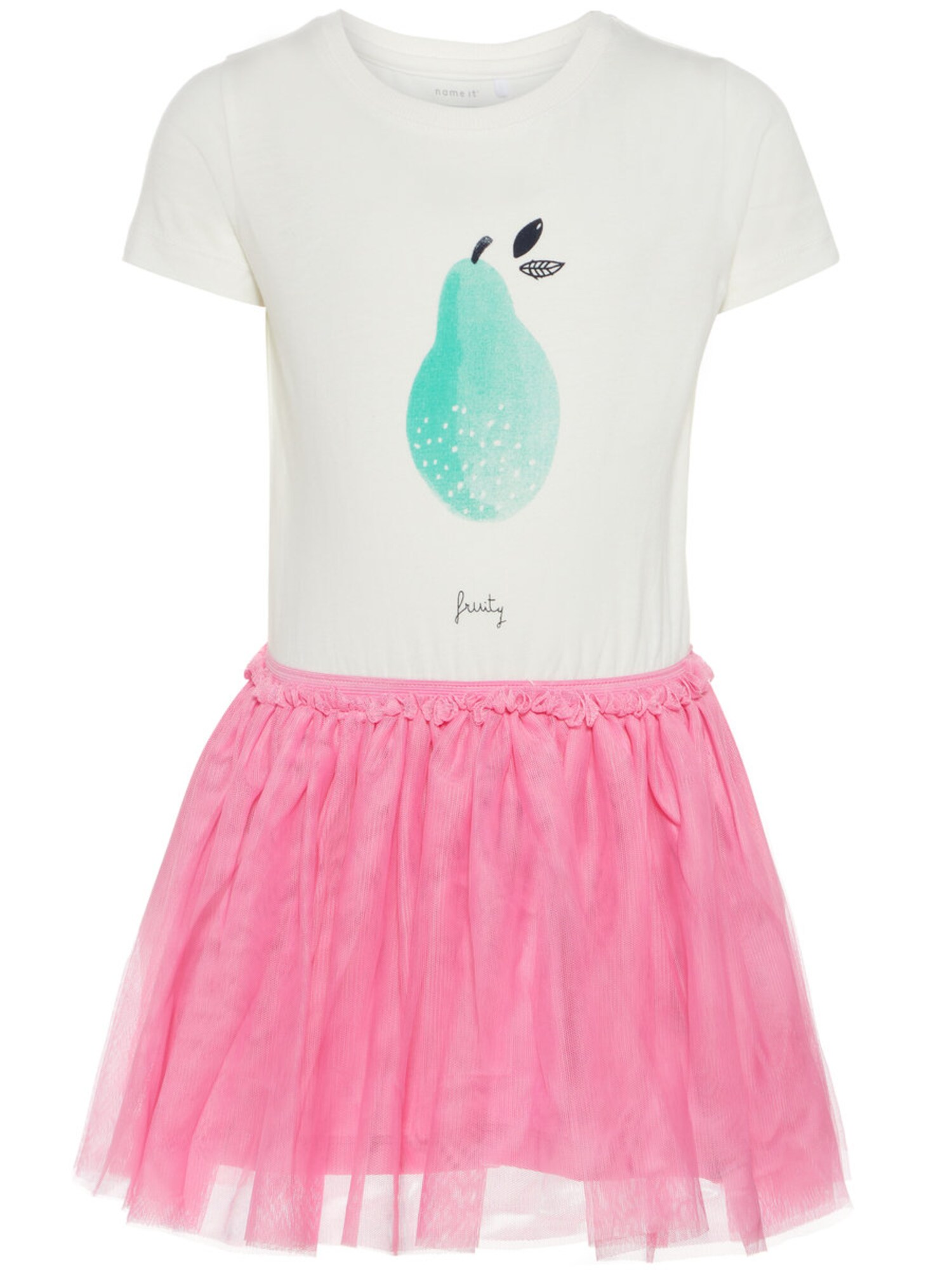 Name it Meisjes Jurk turquoise / pink / wit