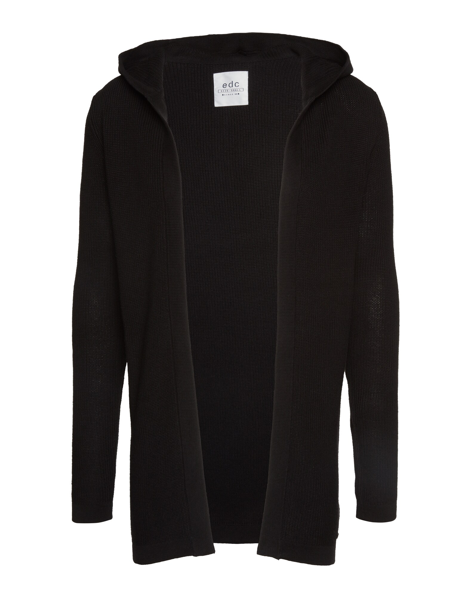EDC BY ESPRIT Strickjacke open cardigan schwarz
