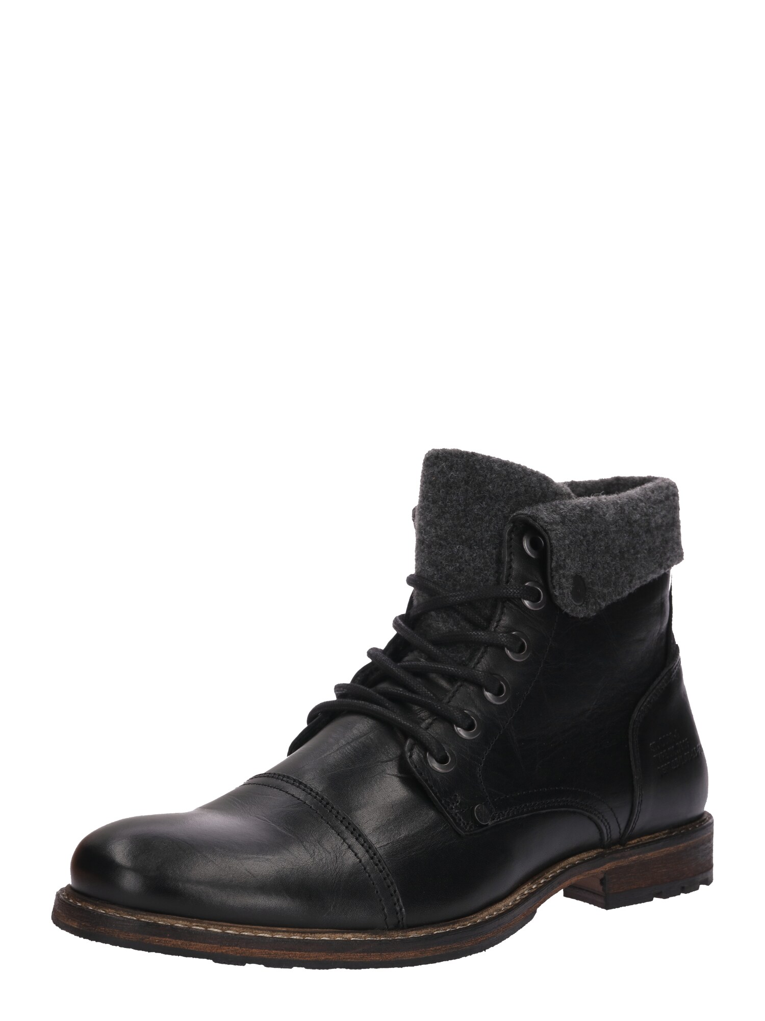 BULLBOXER Schnürstiefel schwarz