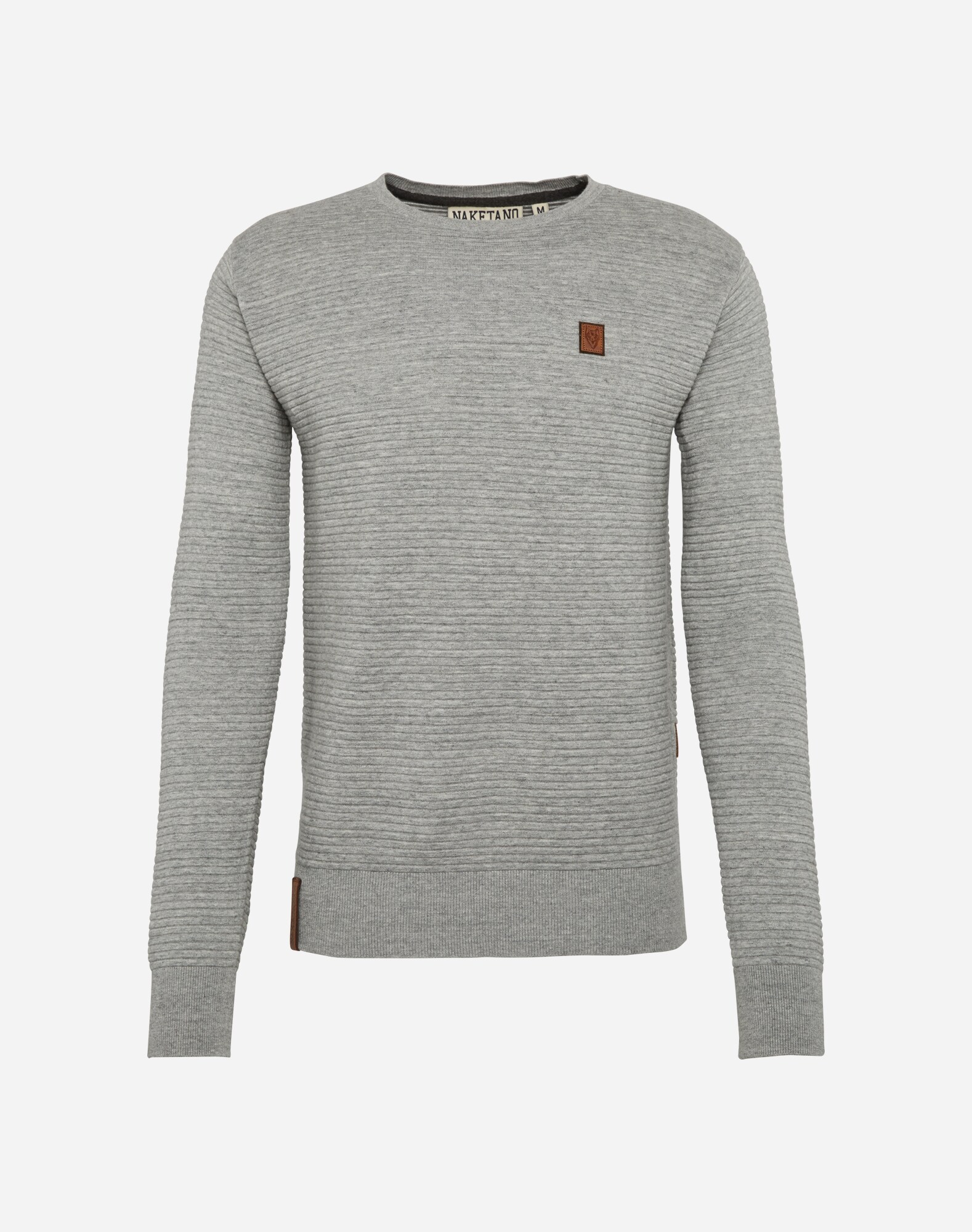 Naketano Pullover Zapzarap Zip Zap V graumeliert