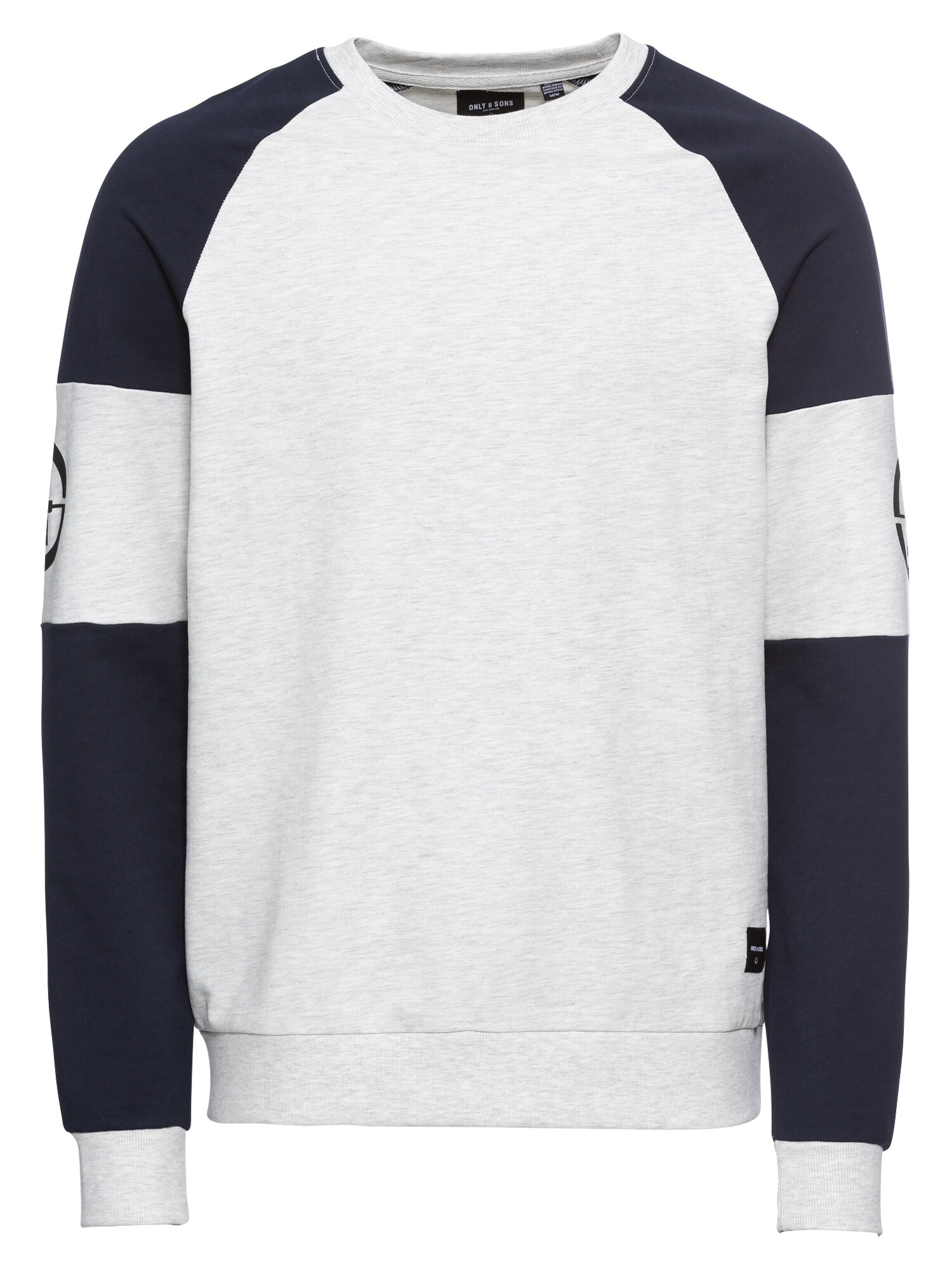 Only & Sons Pullover  onsKidd Raglan Crew Neck EXP beige / blau