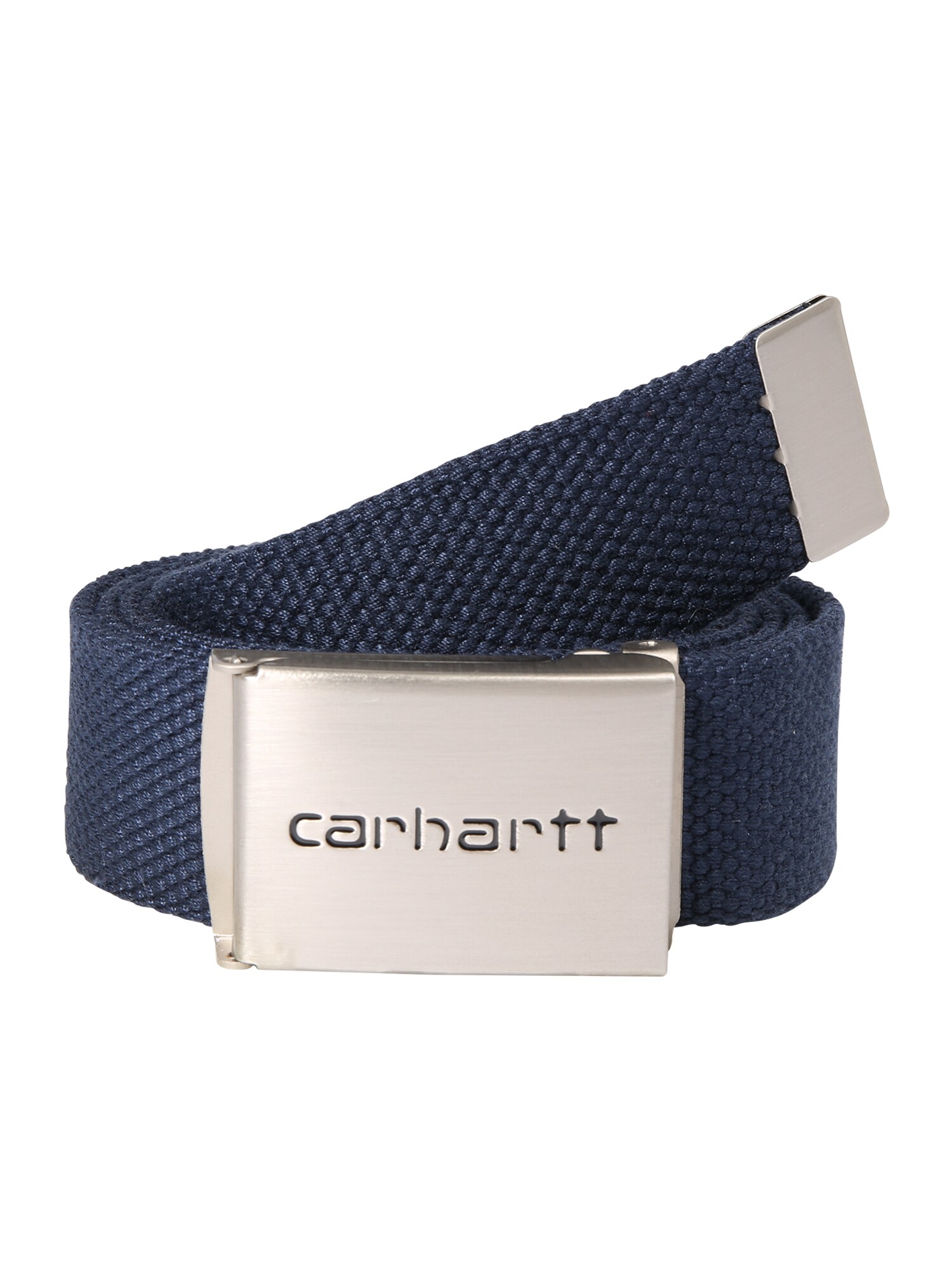 Carhartt WIP Gürtel Clip Belt Chrome navy / silbergrau