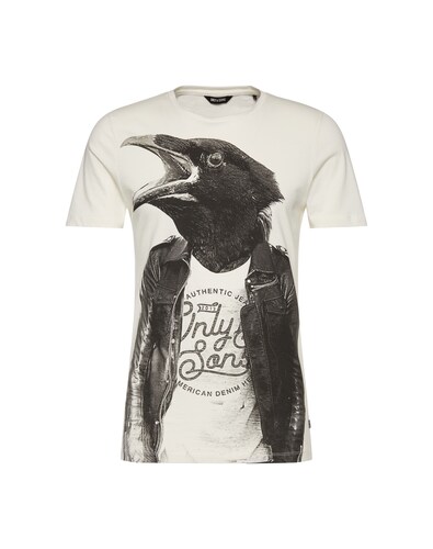 Only & Sons T-Shirt onsHAMIT SS FITTED TEE schwarz / weiß
