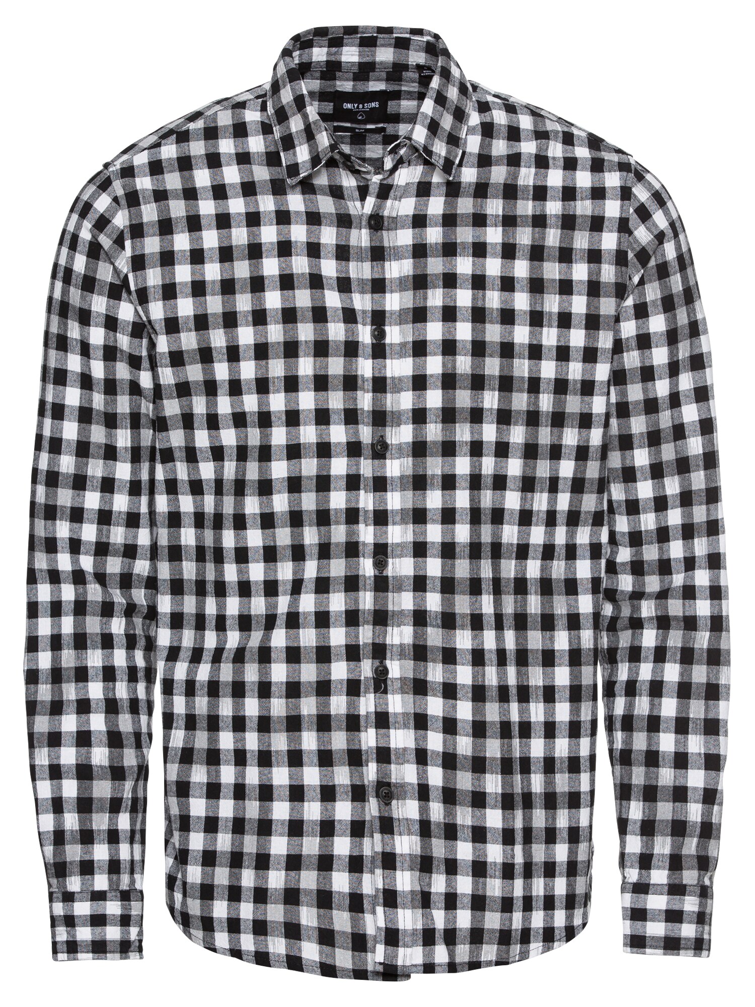 Only & Sons Hemd onsGORDEY LS CHECKANDPRINT schwarz / weiß