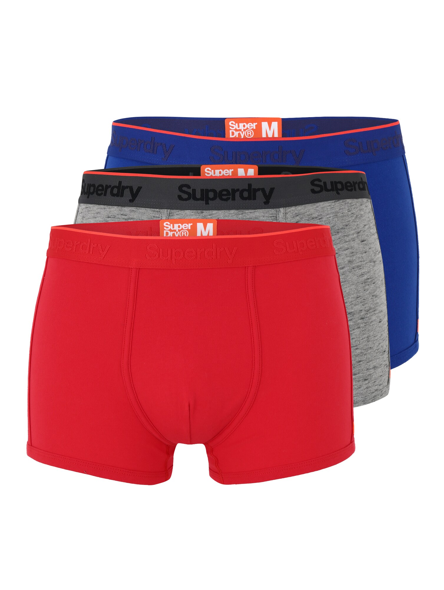 Superdry Trunk im 3er-Pack blau / grau / rot