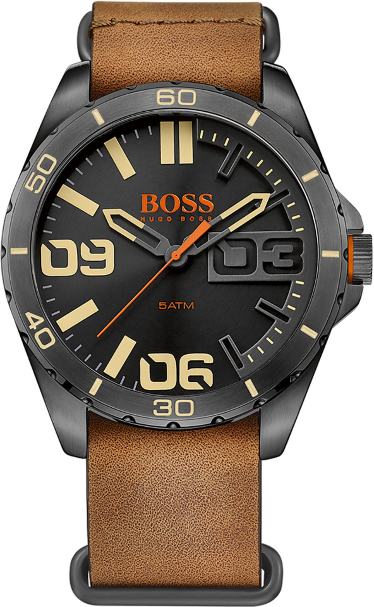 BOSS Quarzuhr BERLIN, 1513316 braun