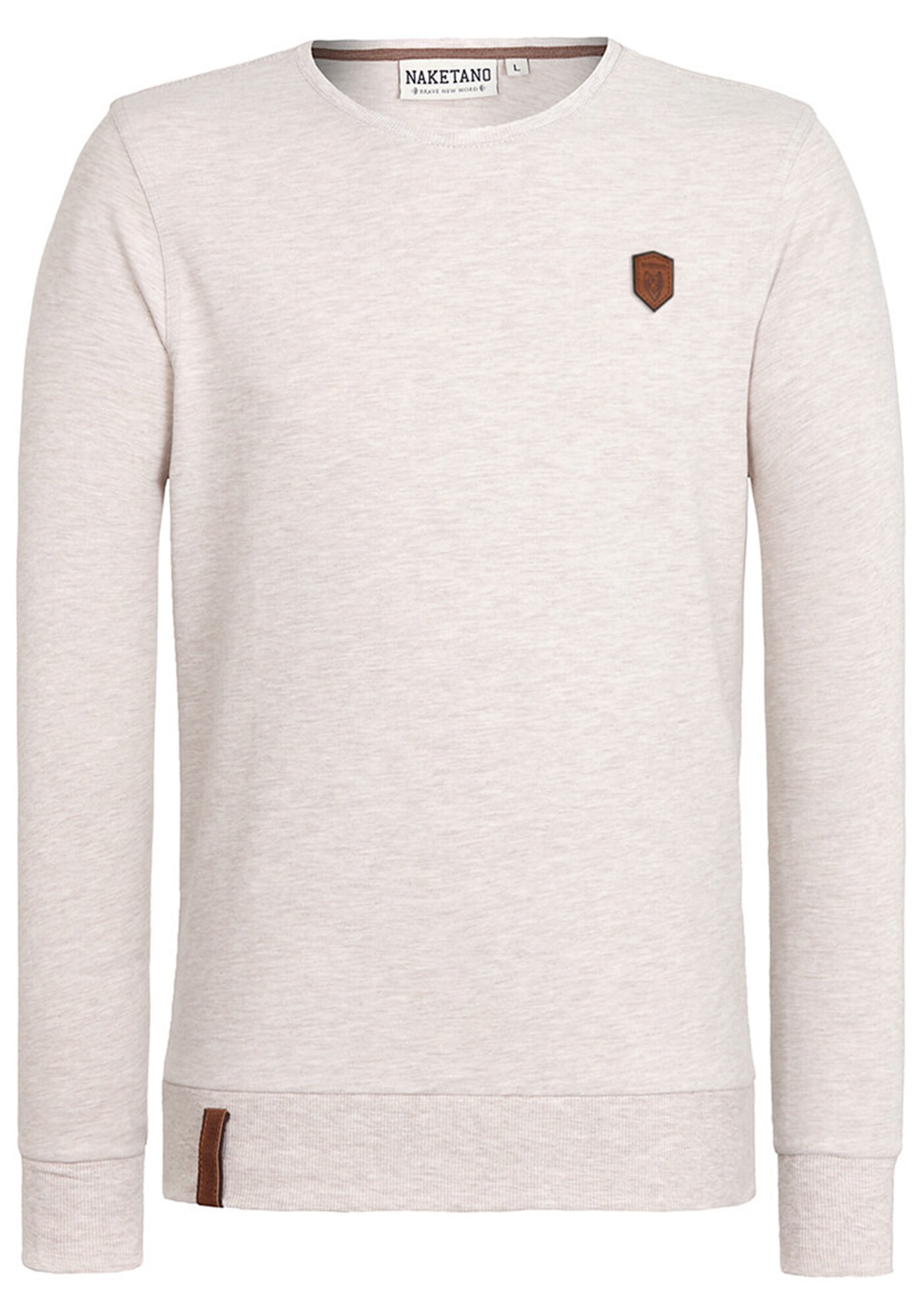 Naketano Sweatshirt ''''Al K.Ohol'''' creme