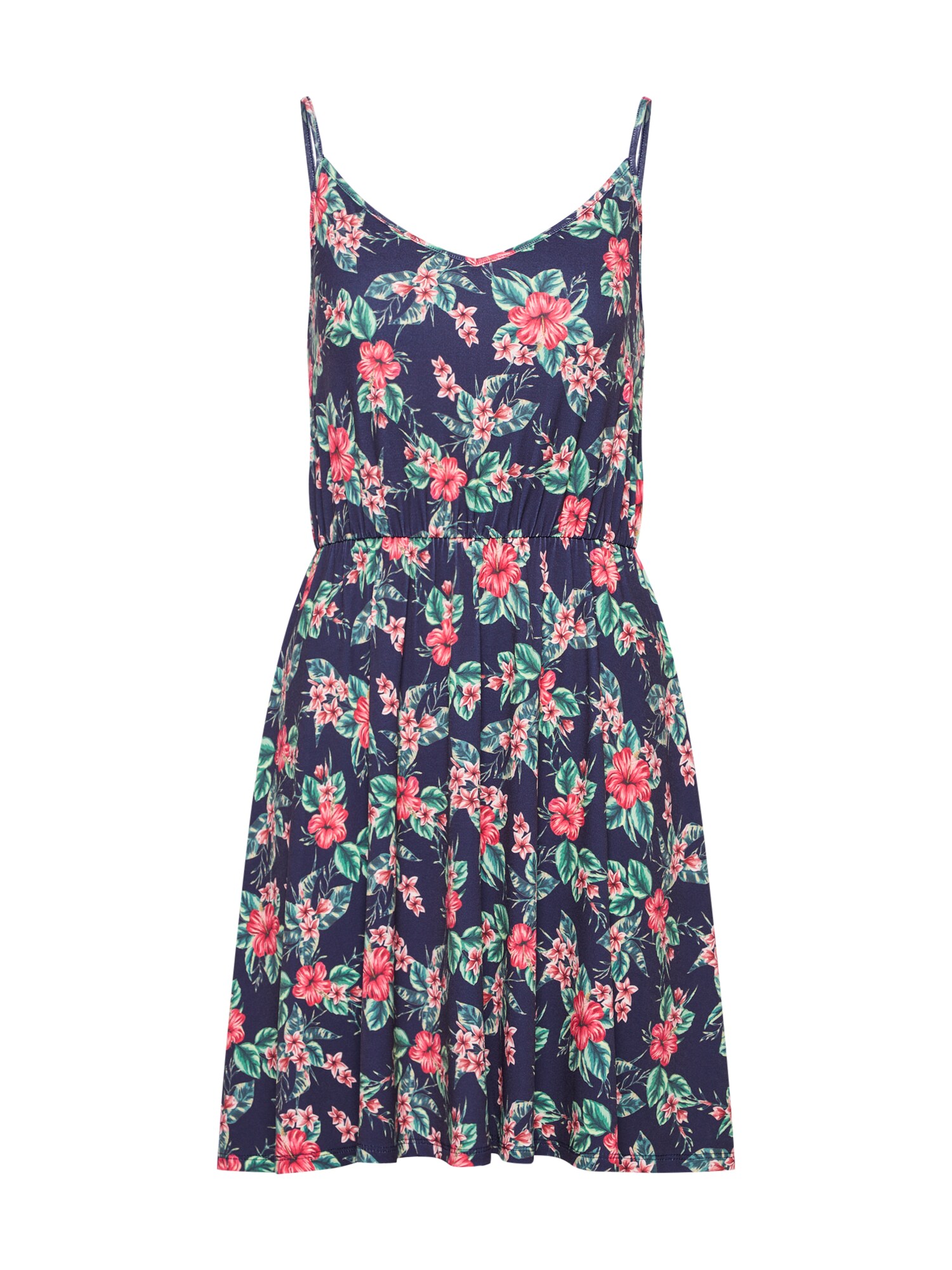 ABOUT YOU Zomerjurk 'Nicoletta' navy / mintgroen / vuurrood