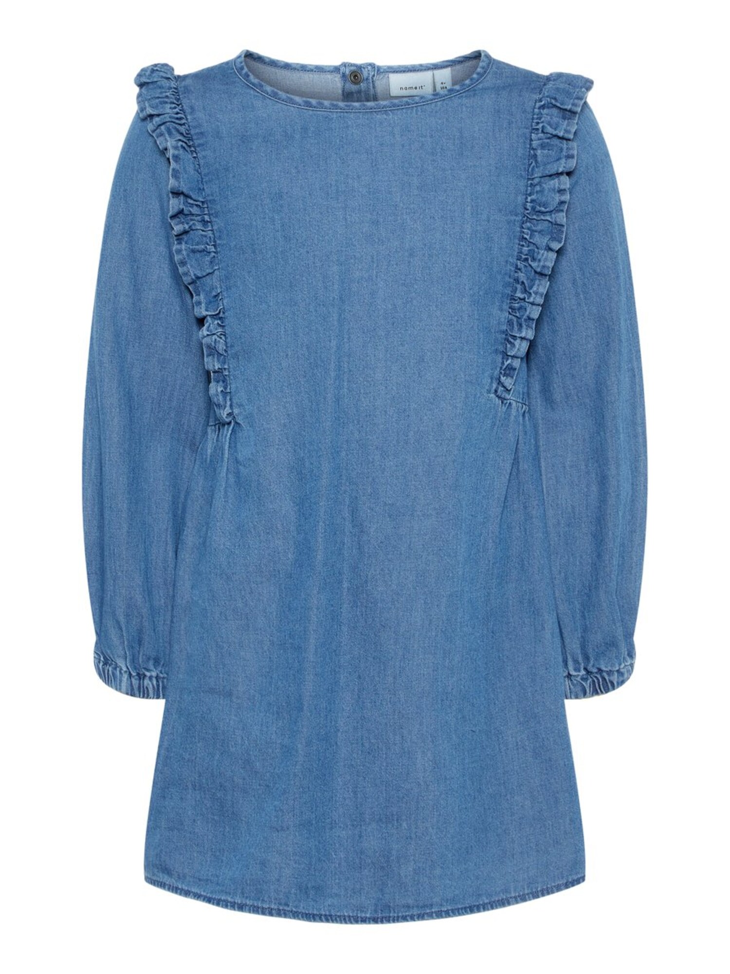 Name it Meisjes Jurk blauw denim