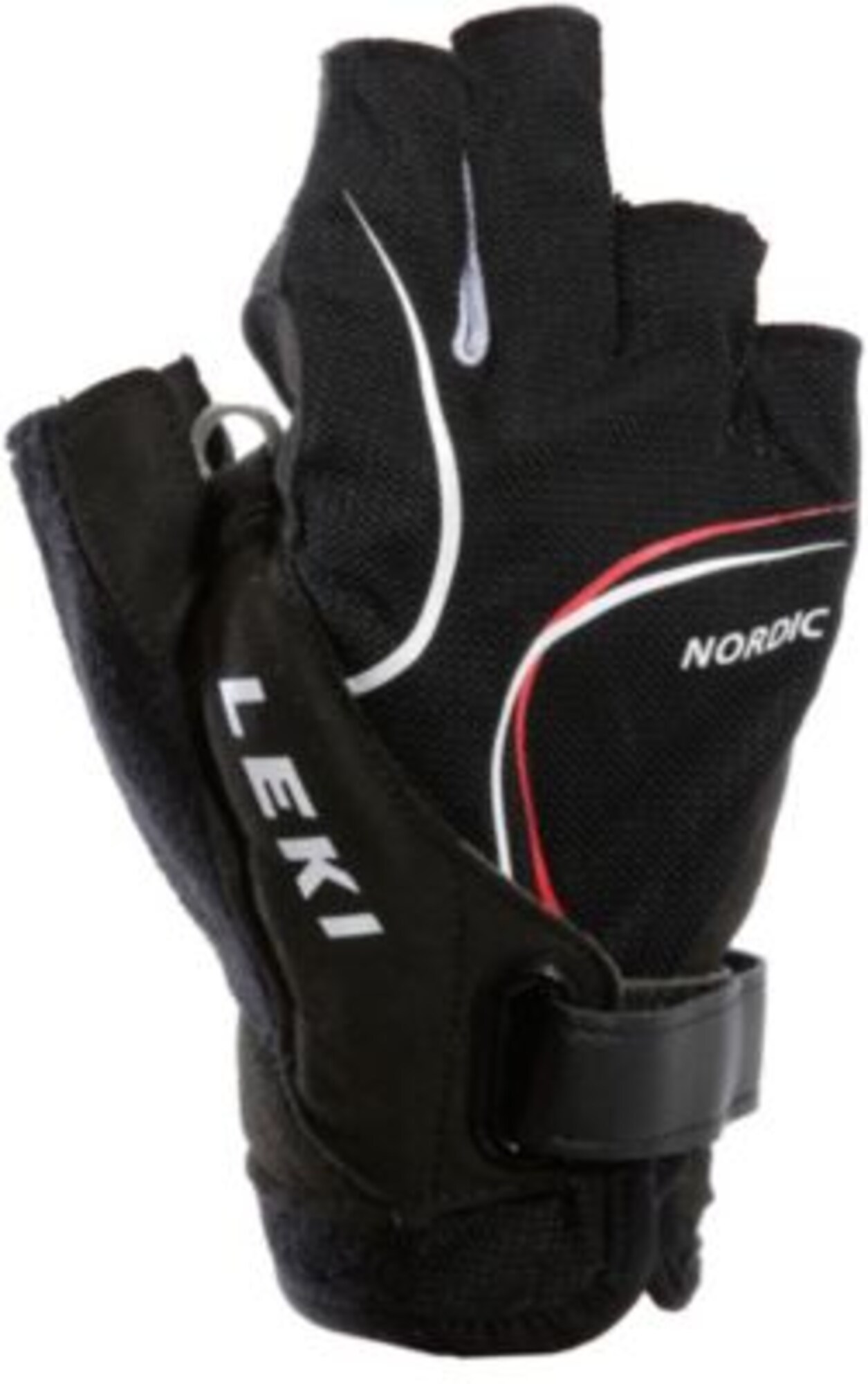 LEKI Nordic Lite Shark Short Nordic Walking Handschuhe schwarz