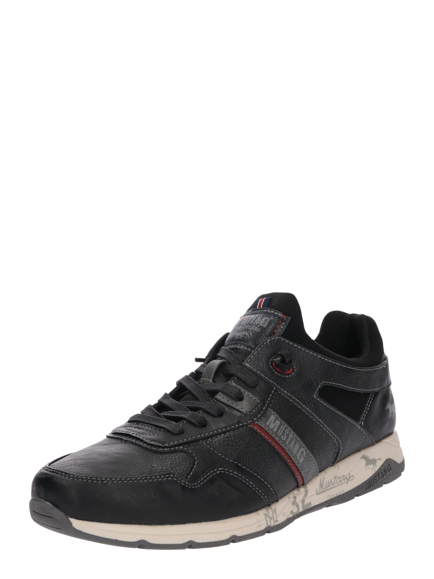 MUSTANG Sneaker im Patchwork-Look grau