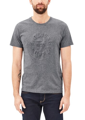 S.Oliver RED LABEL T-Shirt mit Prägung grau