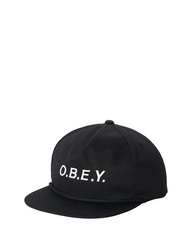Obey Cap ''CONTORTED SNAPBACK'' schwarz / weiß