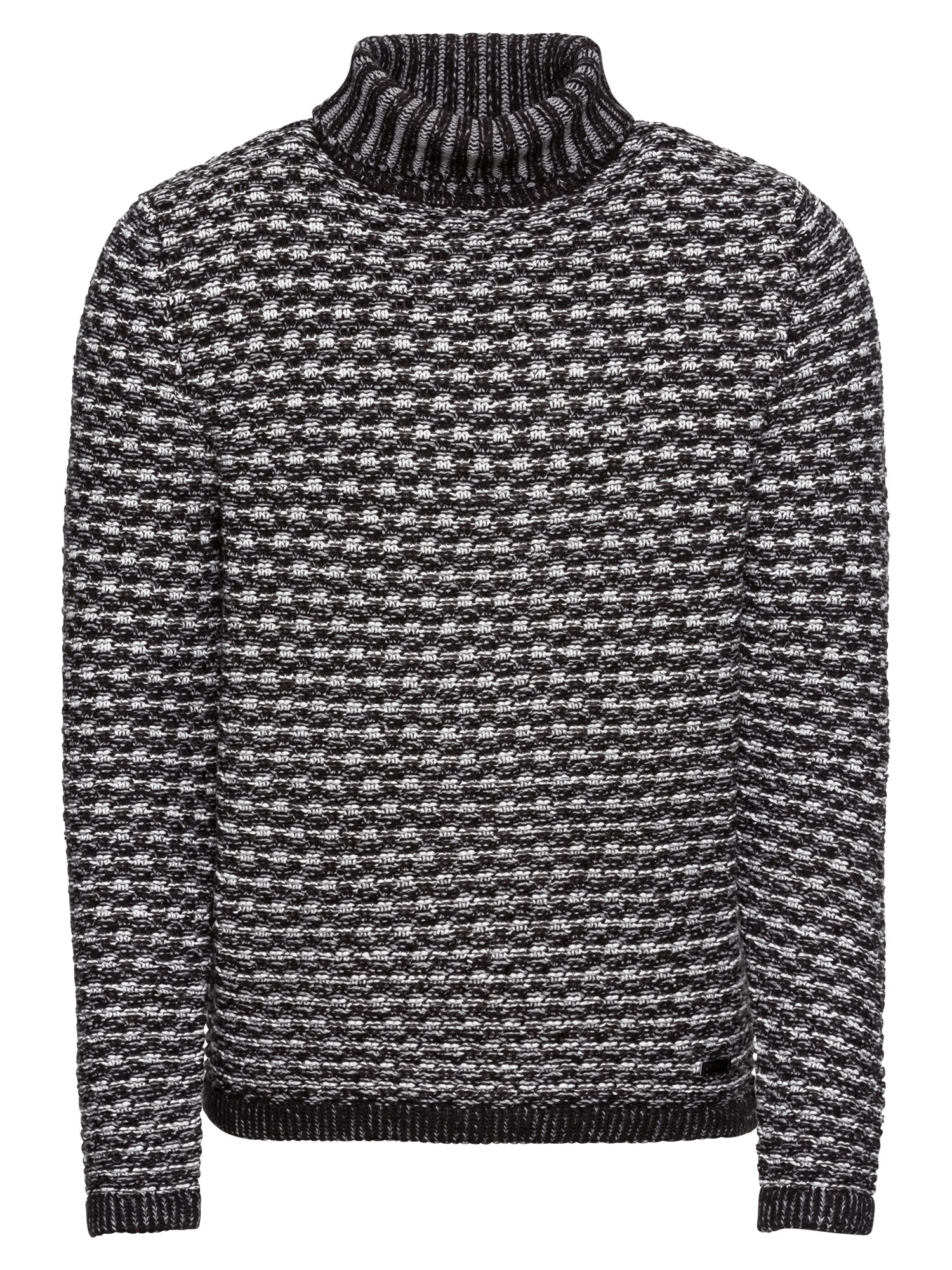 Only & Sons Pullover ''''onsDOC 3 TURTLE NECK KNIT REG'''' grau / schwarz