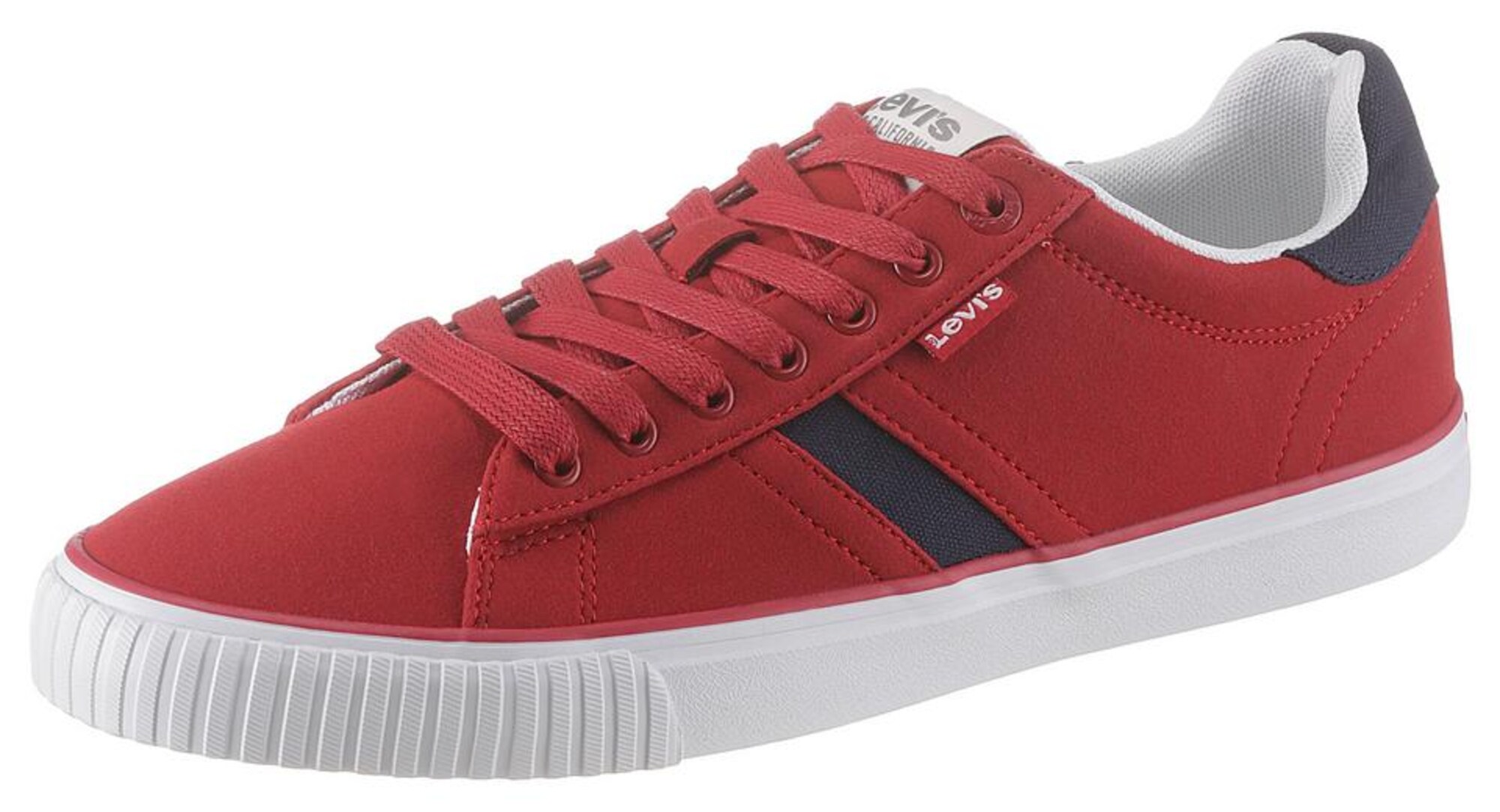 LEVI''''S Sneaker ''''Skinner'''' dunkelblau / rot