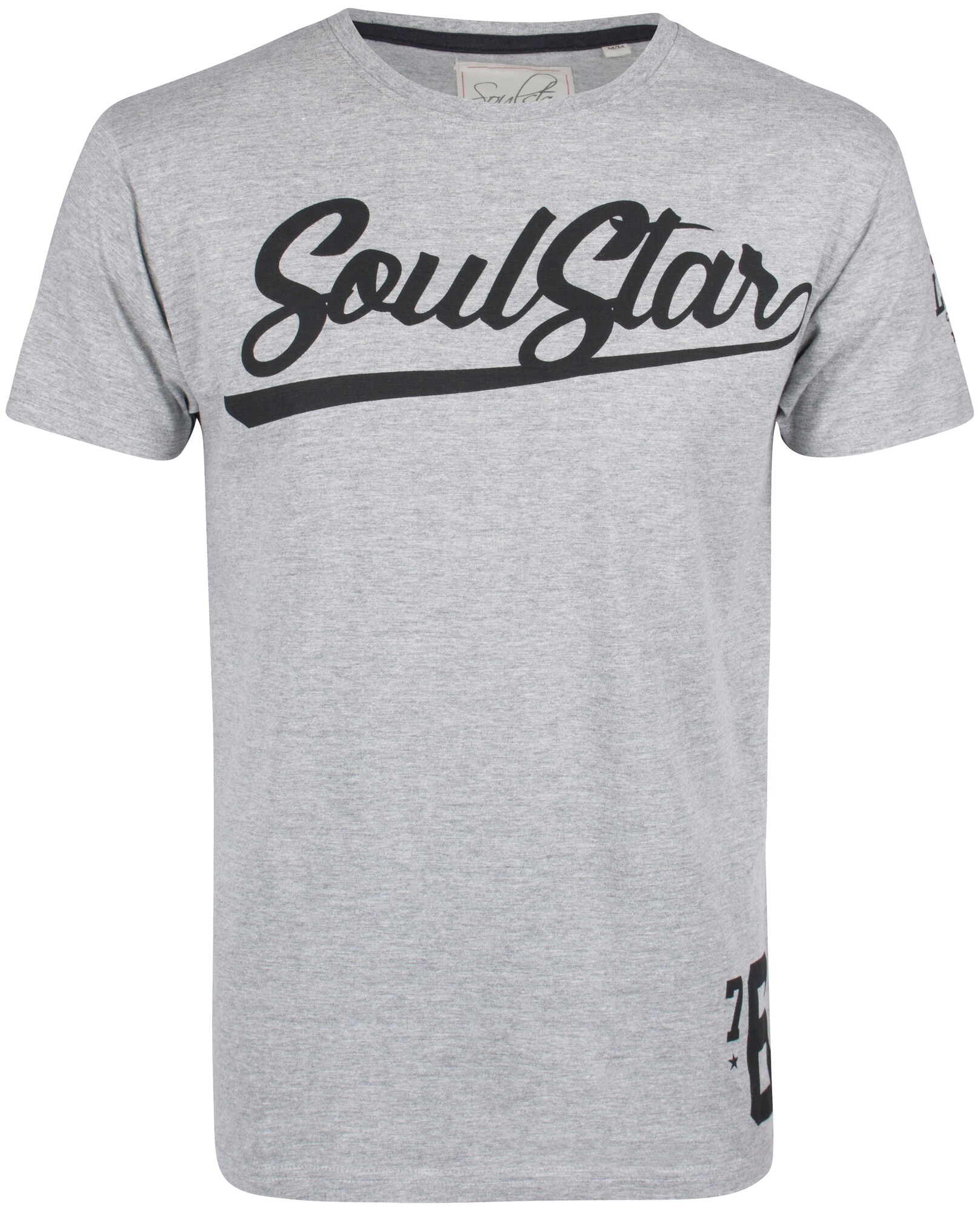 SOULSTAR T-Shirt grau / schwarz