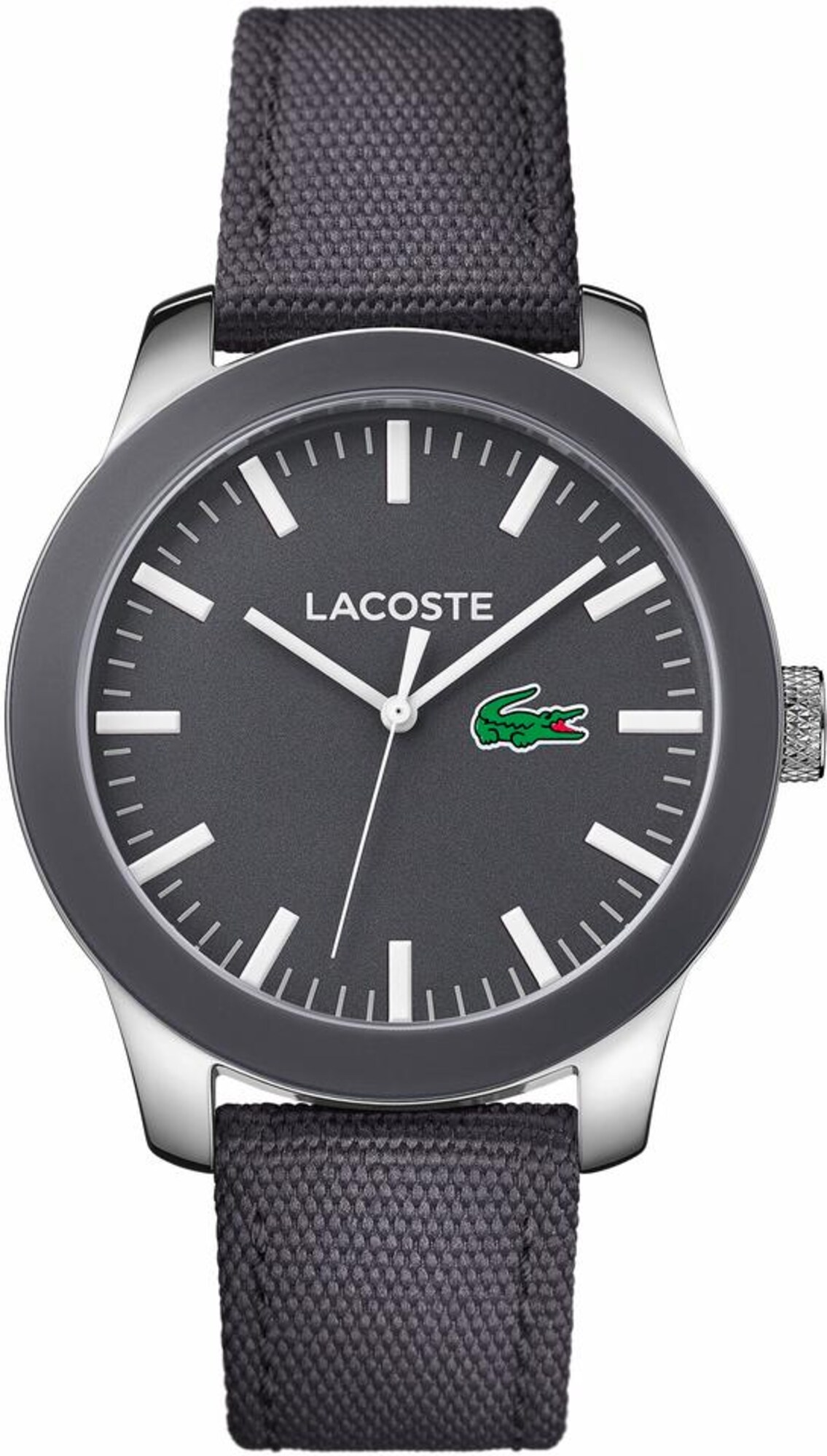 LACOSTE Quarzuhr grau / silber