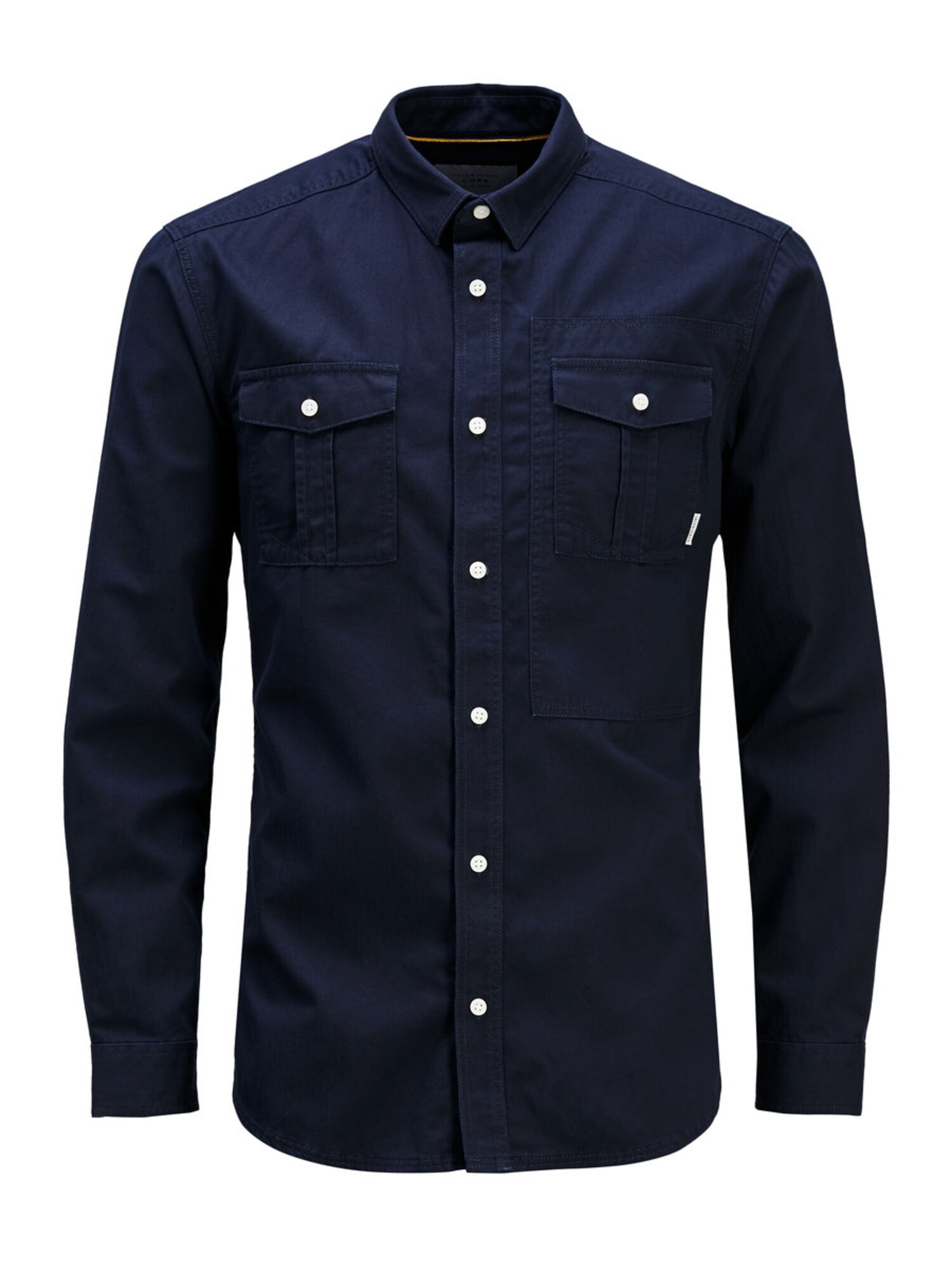 JACK & JONES Lässiges Langarmhemd dunkelblau