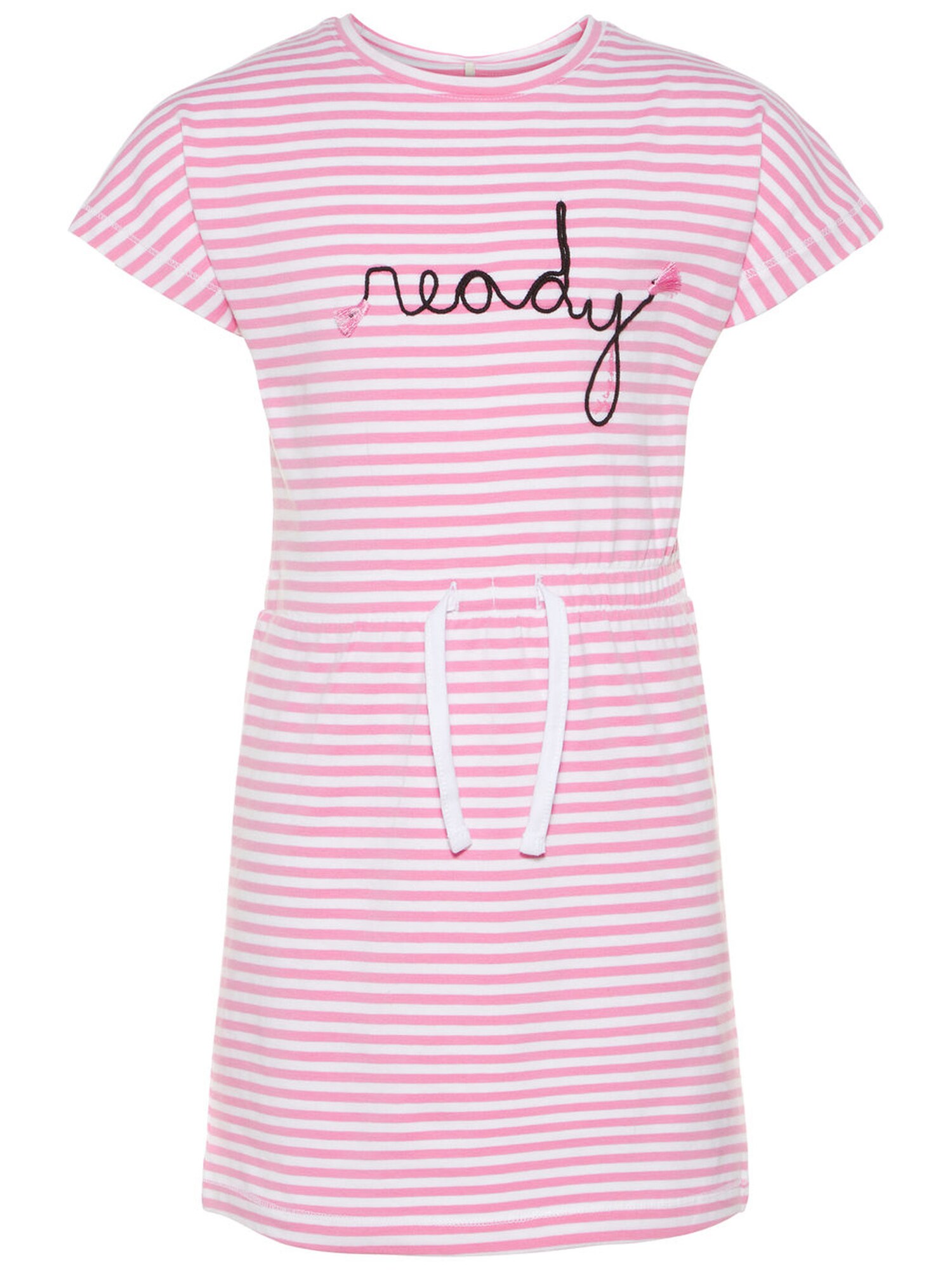 Name it Meisjes Jurk pink / wit