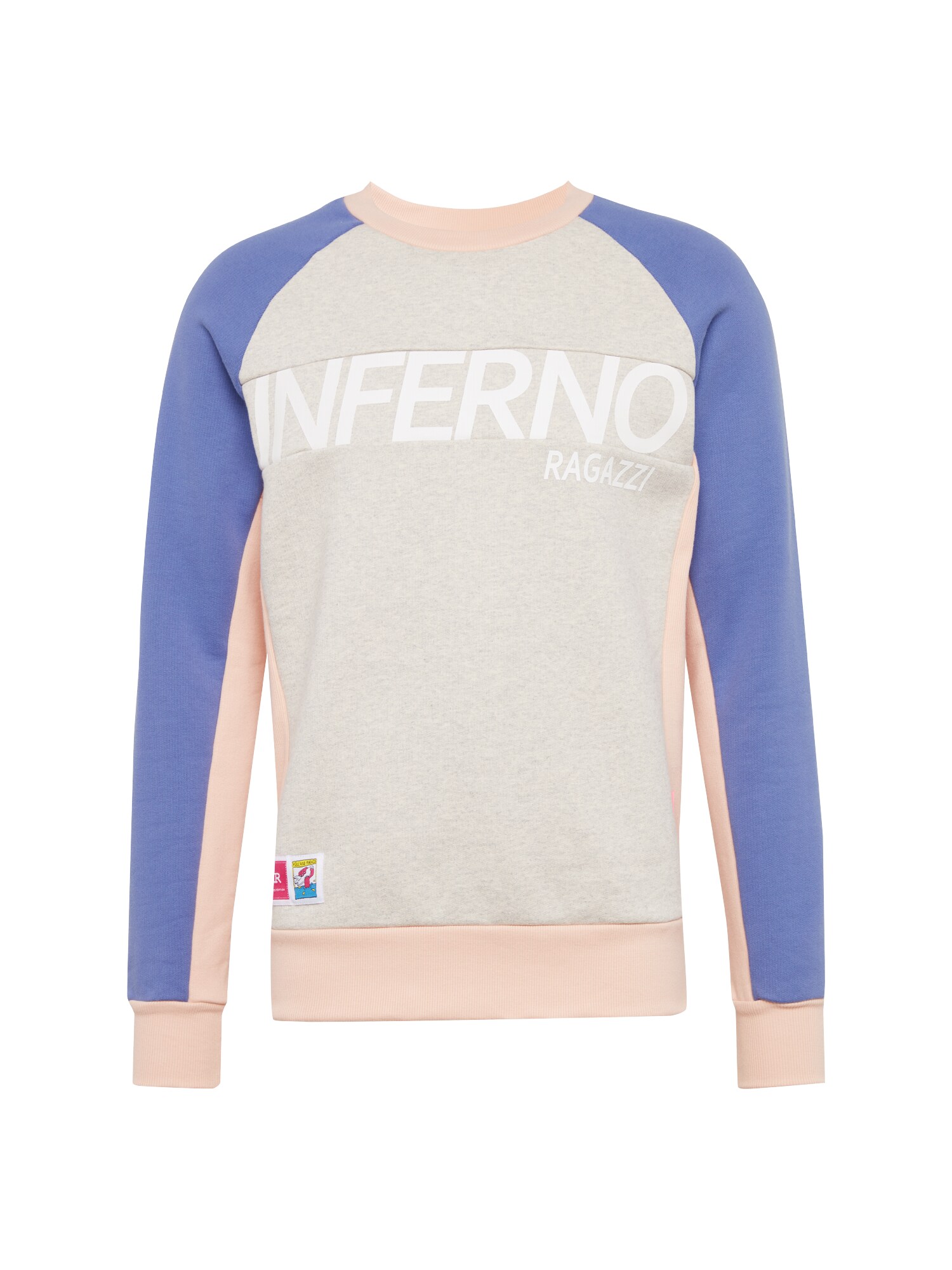 Inferno Ragazzi Sweatshirt funky melted pizza blau / grau / apricot